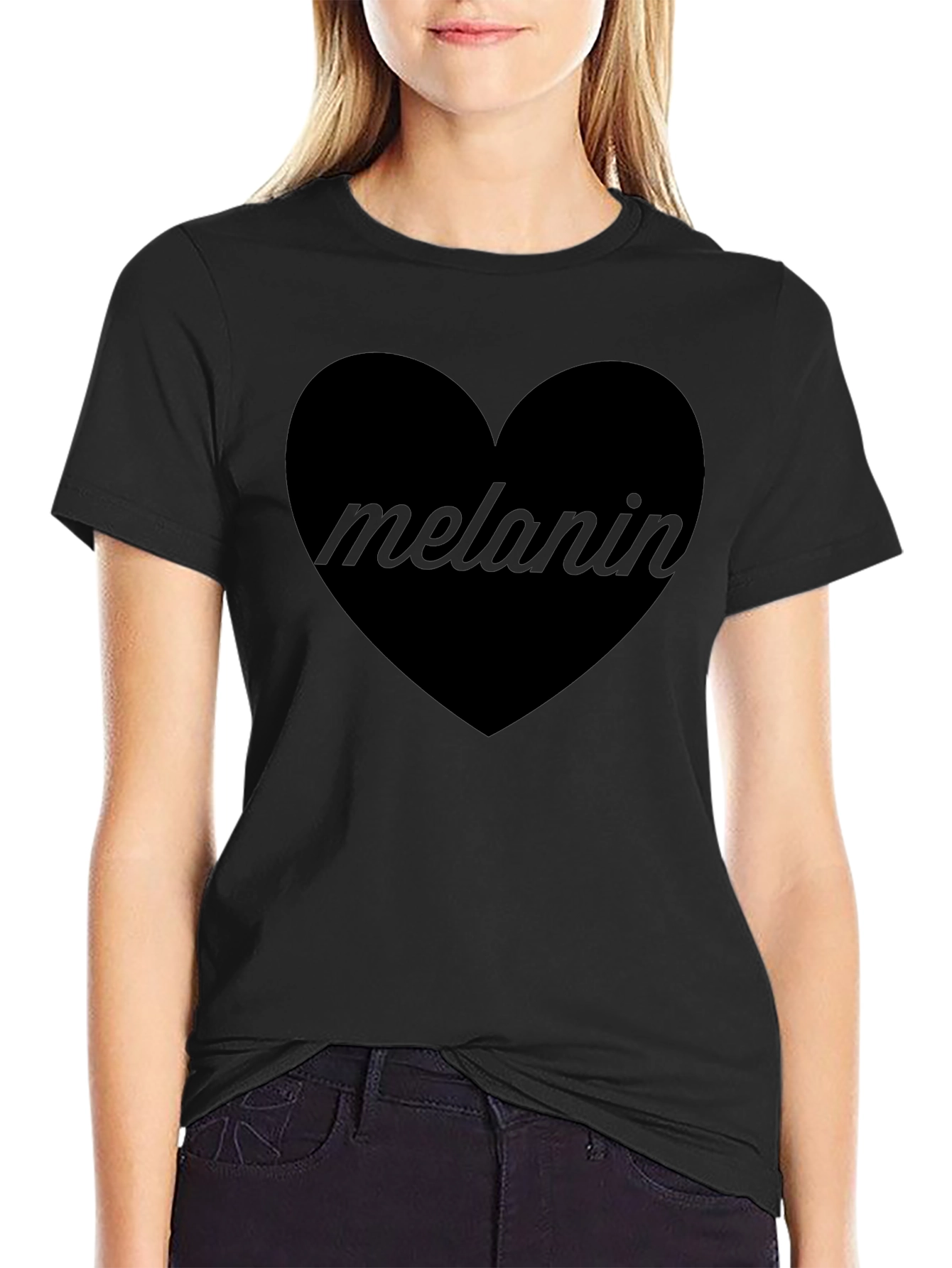 Melanin Heart Graphic T-Shirt - Unisex Cotton Tee - 2