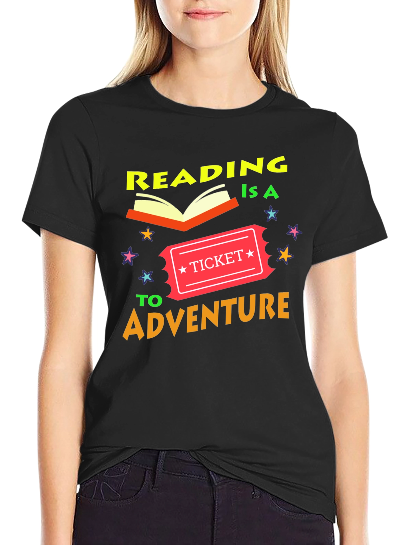Reading is a Ticket to Adventure T-Shirt - 2
