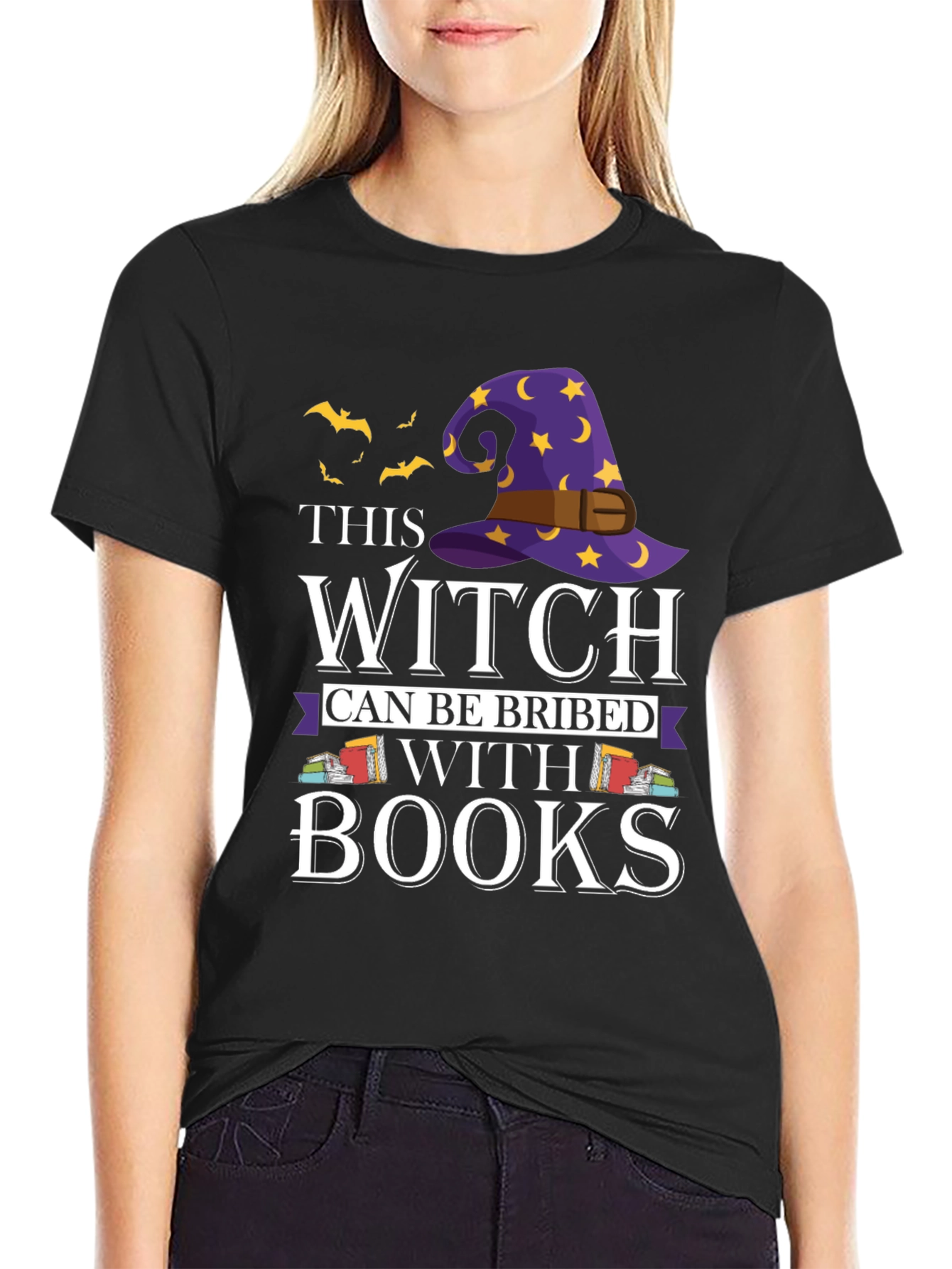 Witch Bribed With Books T-Shirt - 2