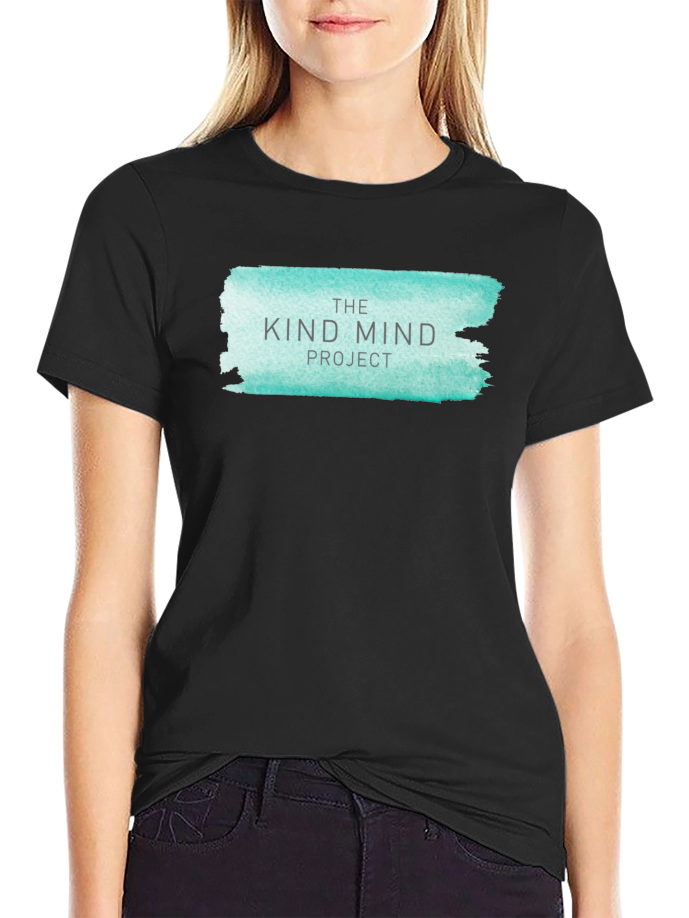 Black Kind Mind Project Graphic Tee - Black view 2
