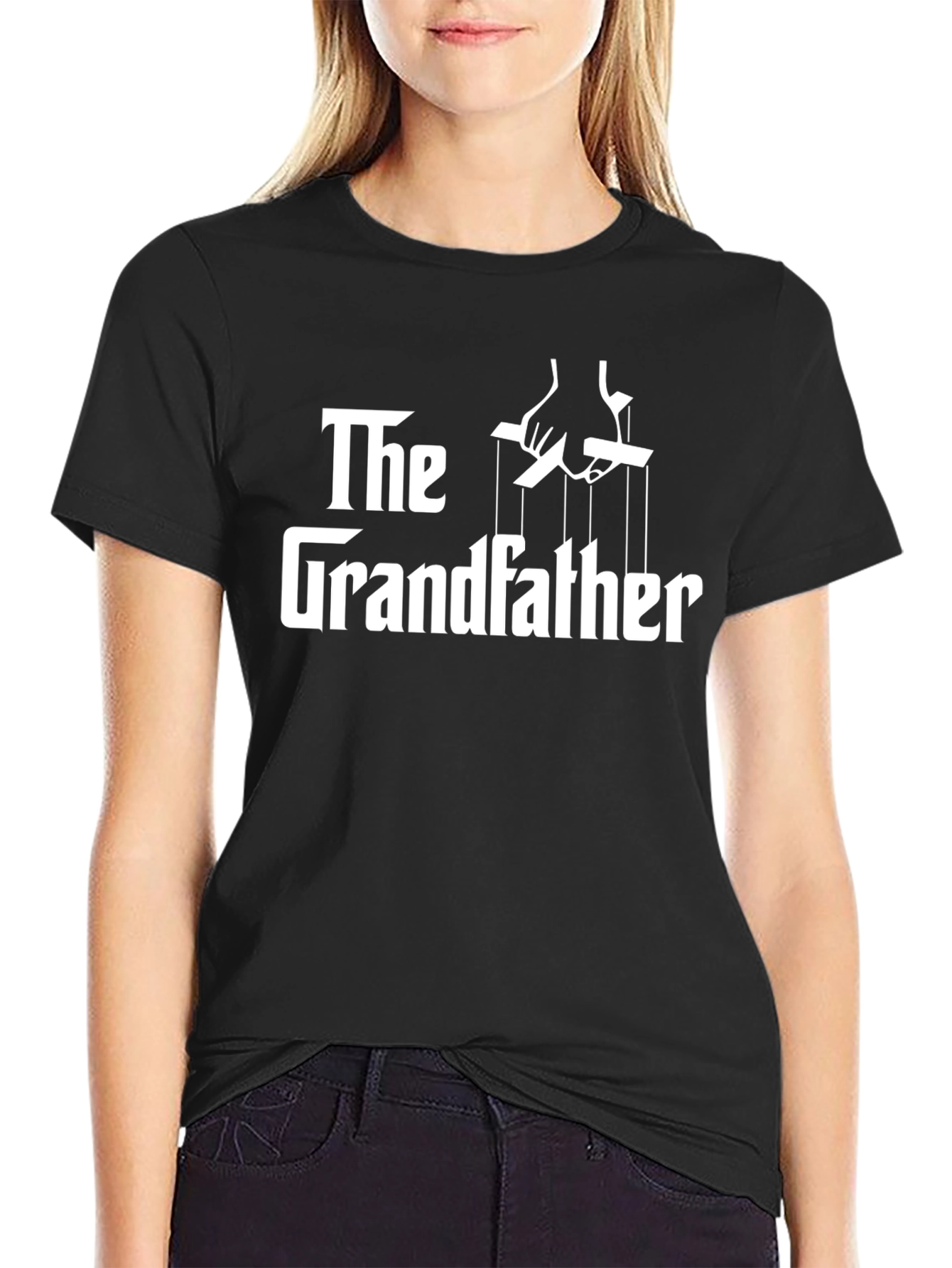 Black The Grandfather T-Shirt - Godfather Parody view 2