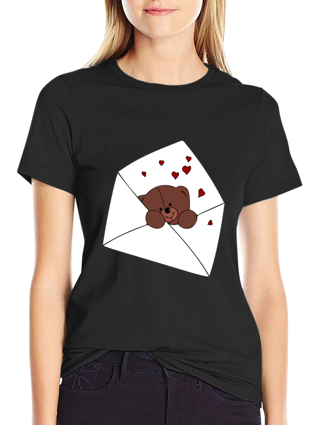 Black Bear Hugs T-Shirt view 2