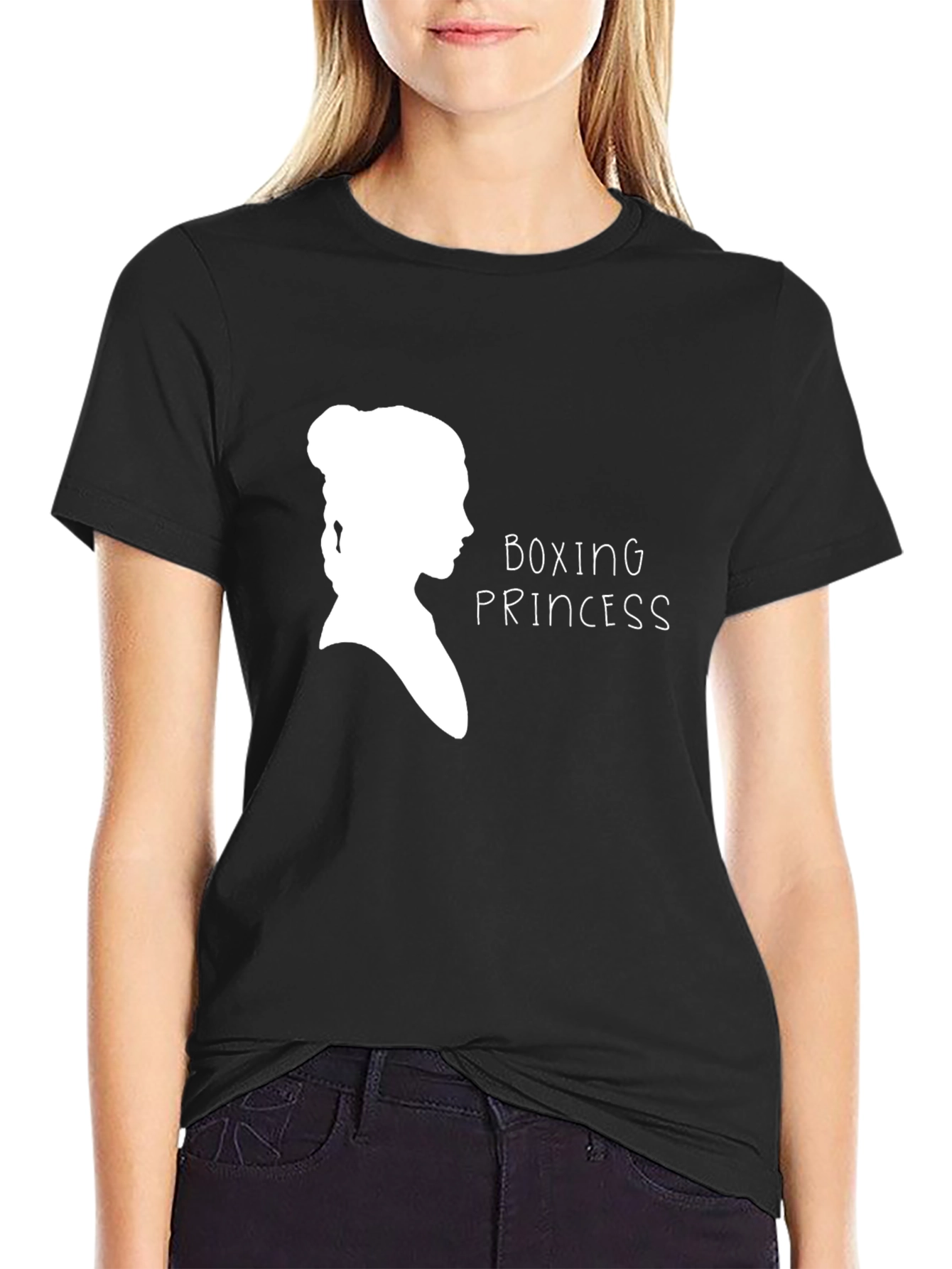 Black Boxing Princess Black T-Shirt view 2
