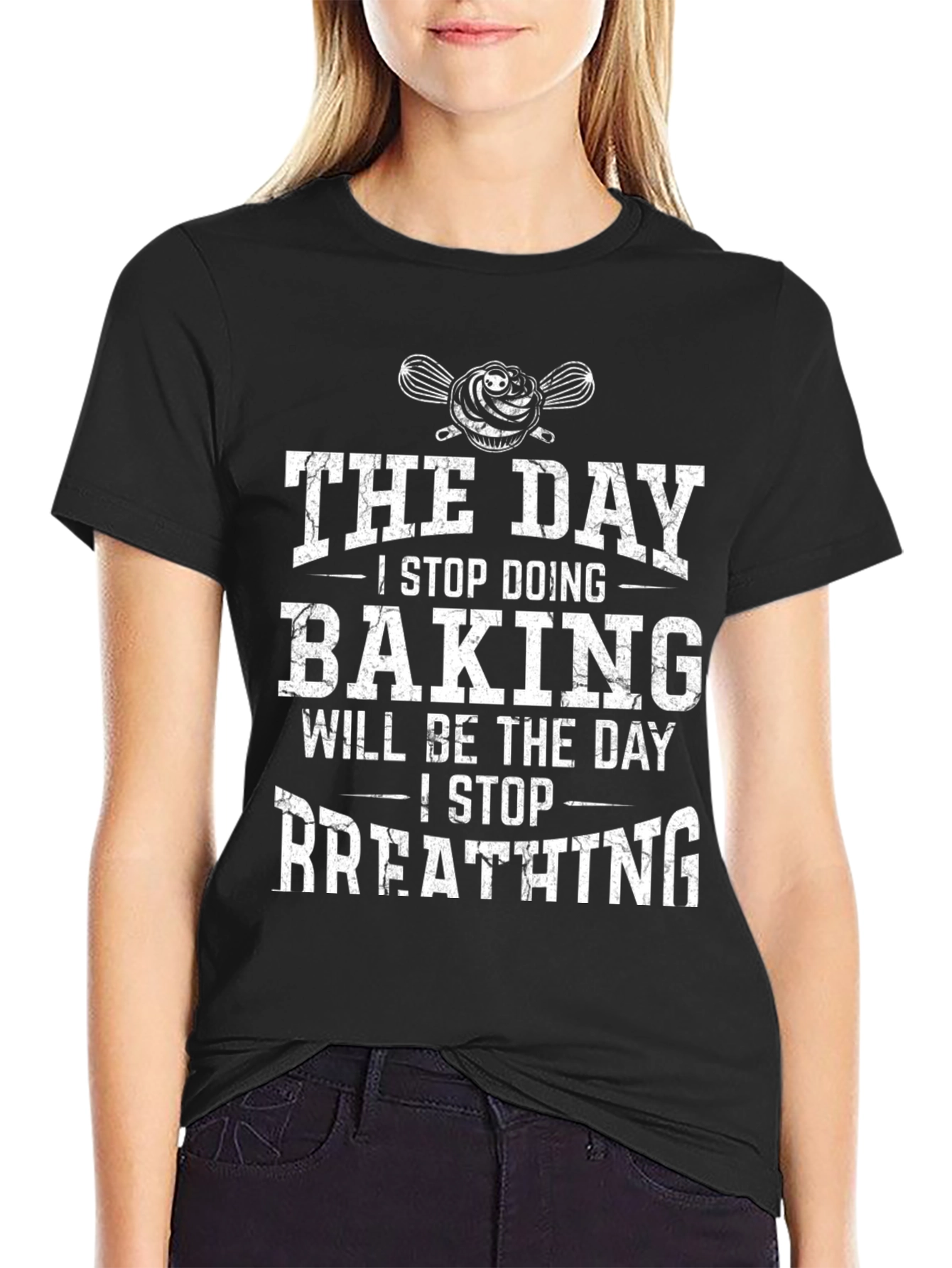 Black Baking Obsessed T-Shirt view 2