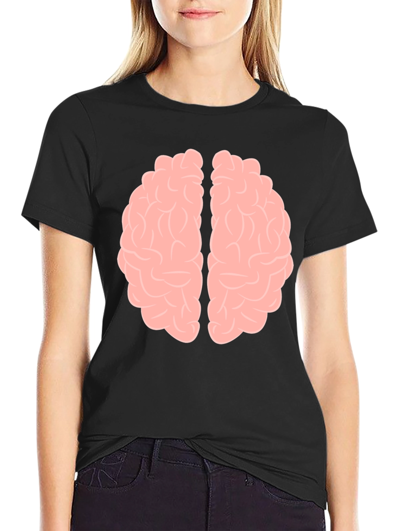 Black Brain Graphic T-Shirt - Smart and Stylish! view 2