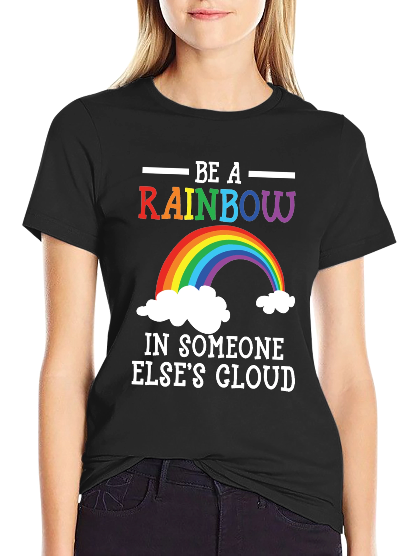 Rainbow Graphic T-Shirt - Be A Rainbow - 2