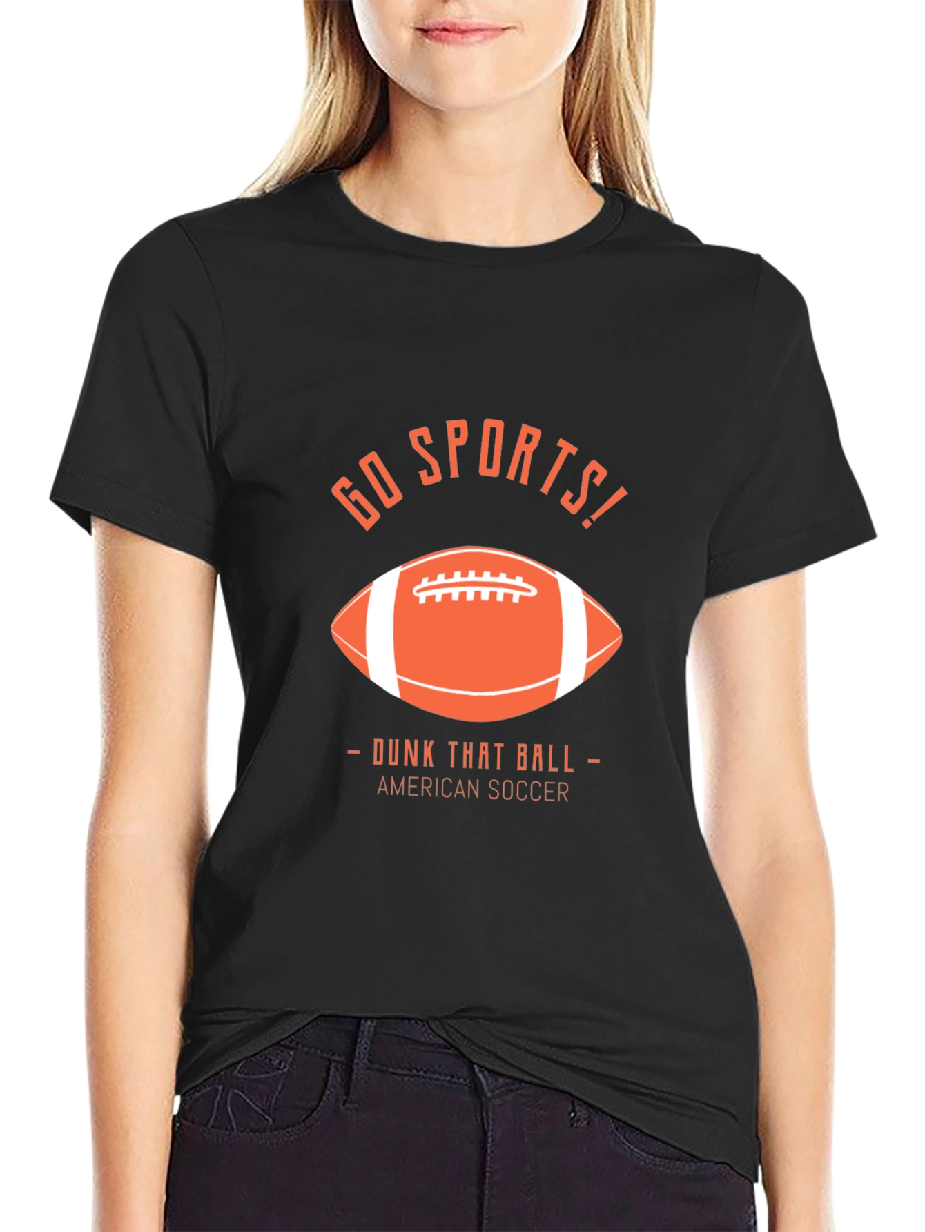 Black Go Sports! Dunk That Ball T-Shirt view 2