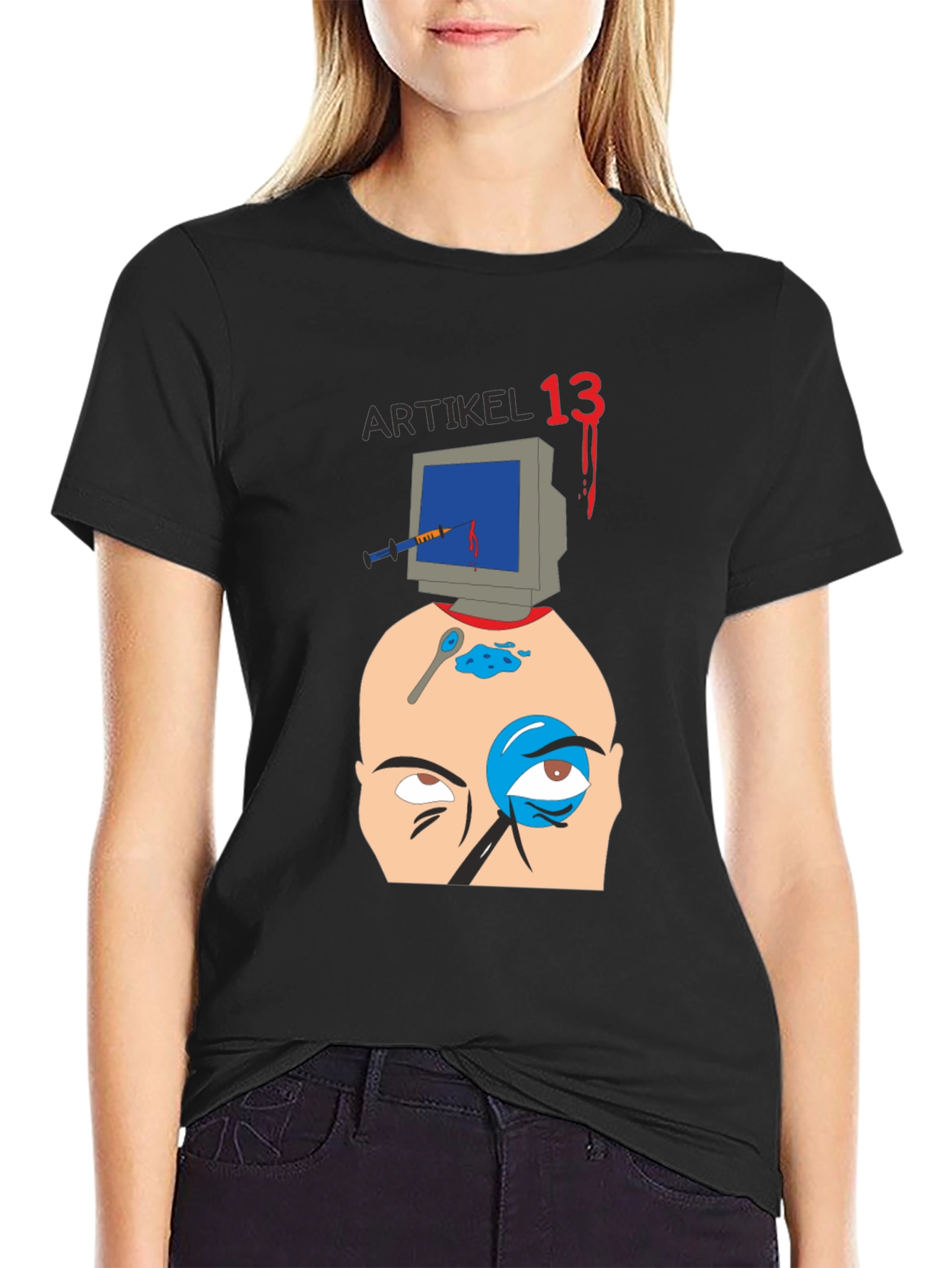 Black Artikel 13 Graphic T-Shirt view 2