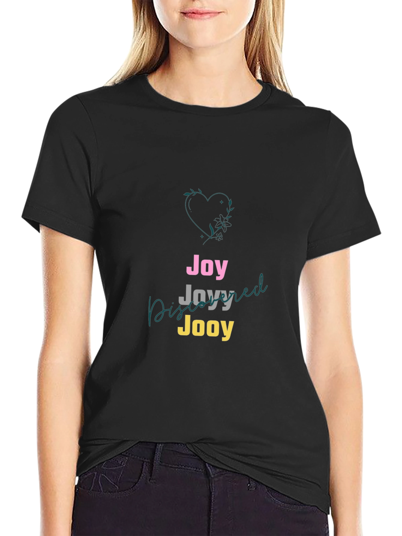 Black Joy Jooy Dis Joyyed T-Shirt view 2