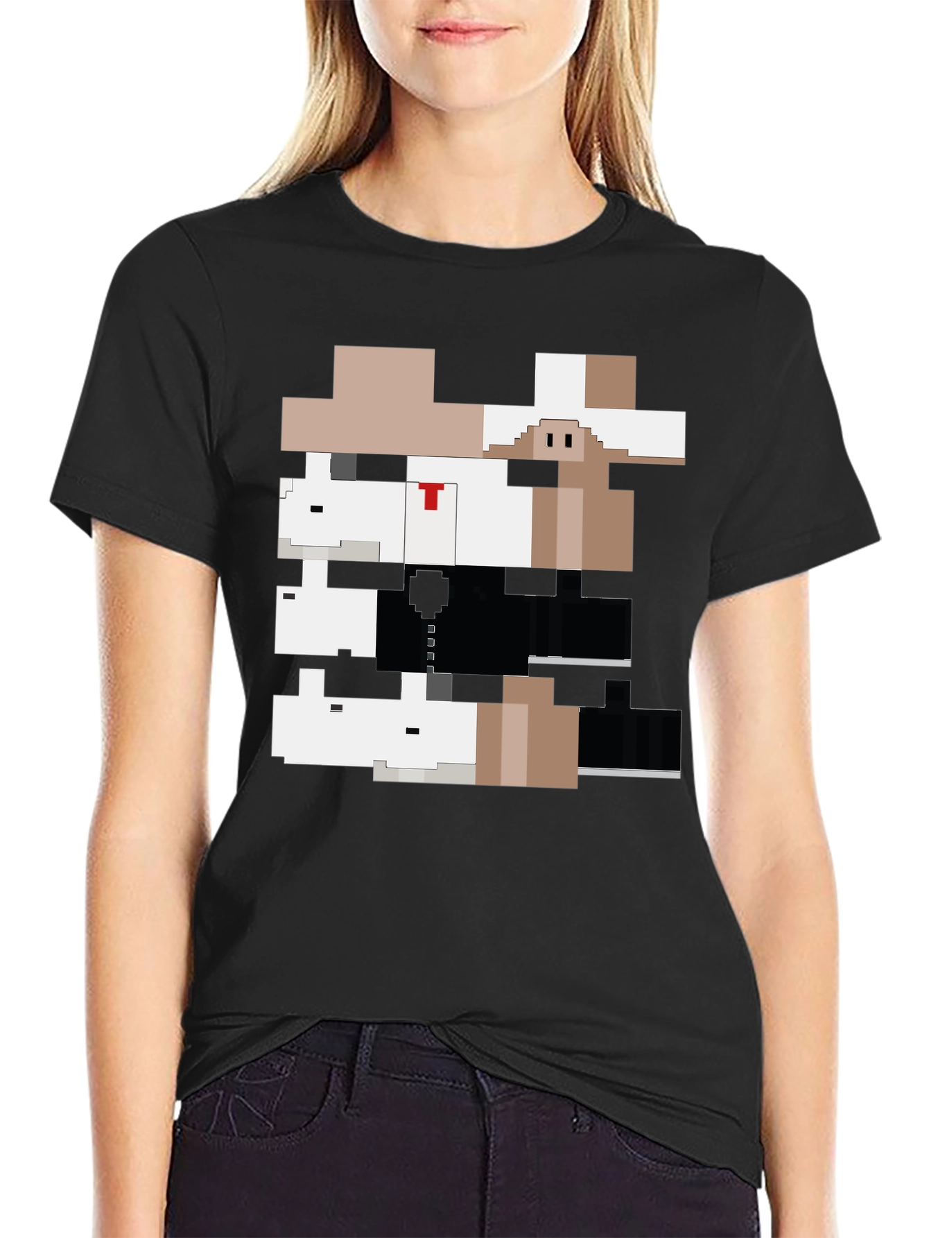 Pixelated Gangster Animals Graphic Tee - 2
