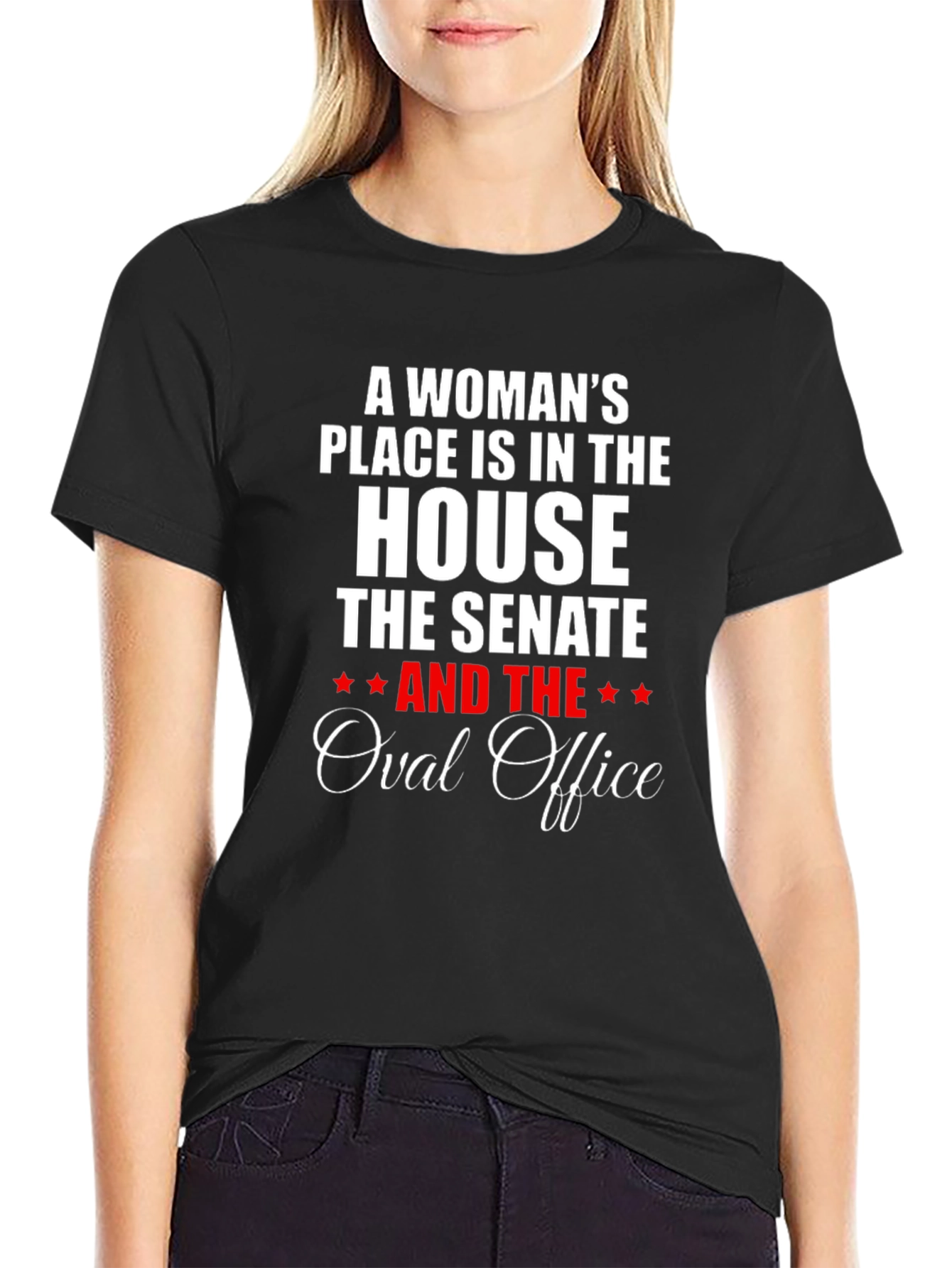 Black Empowered Woman T-Shirt - House, Senate, Oval Office view 2