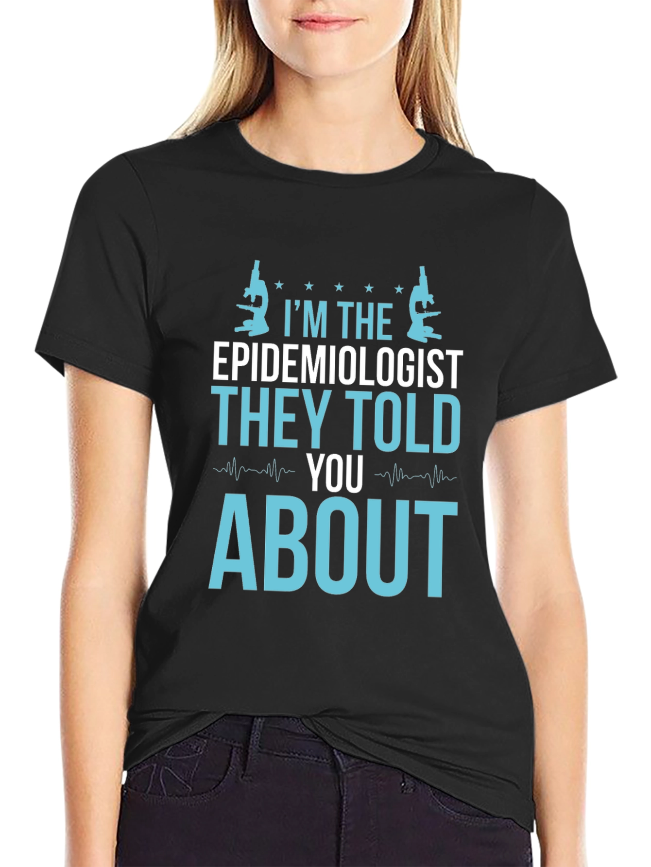 Black Epidemiologist T-Shirt - Funny Science Tee view 2