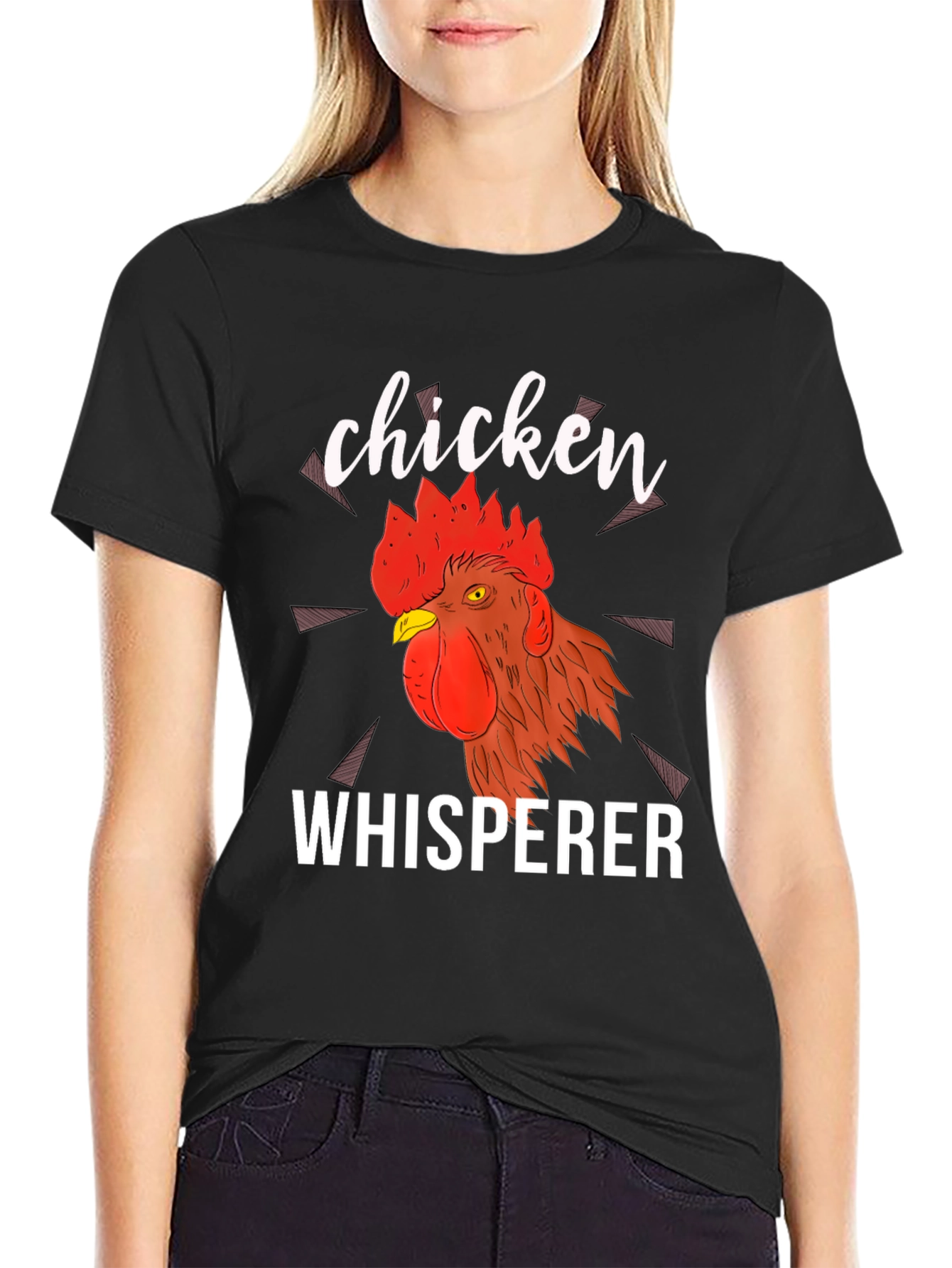 Black Chicken Whisperer Graphic Tee - Black view 2