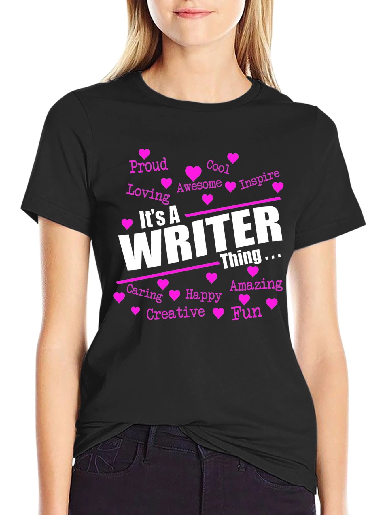 Black It's a Writer Thing T-Shirt view 2