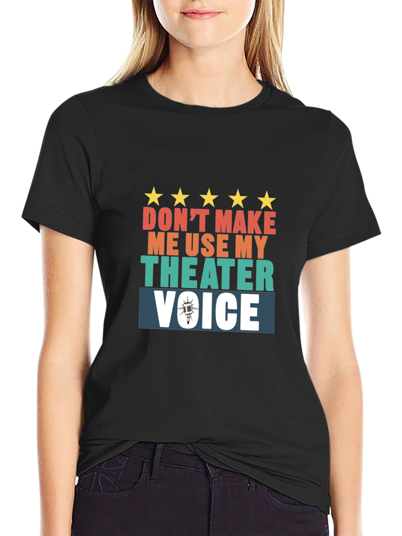 Black Theater Voice Graphic Tee view 2