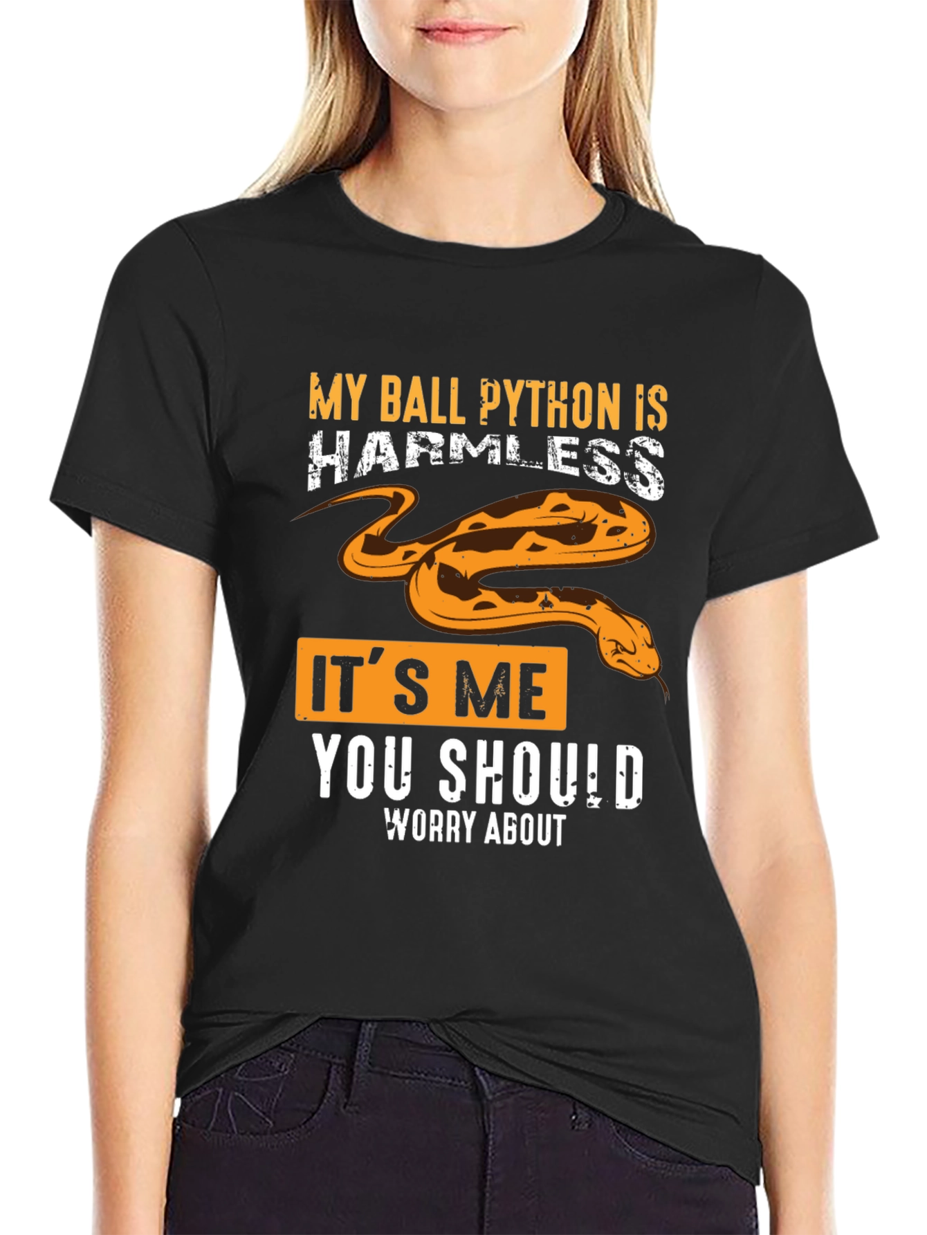 My Ball Python Is Harmless Graphic Tee - 2