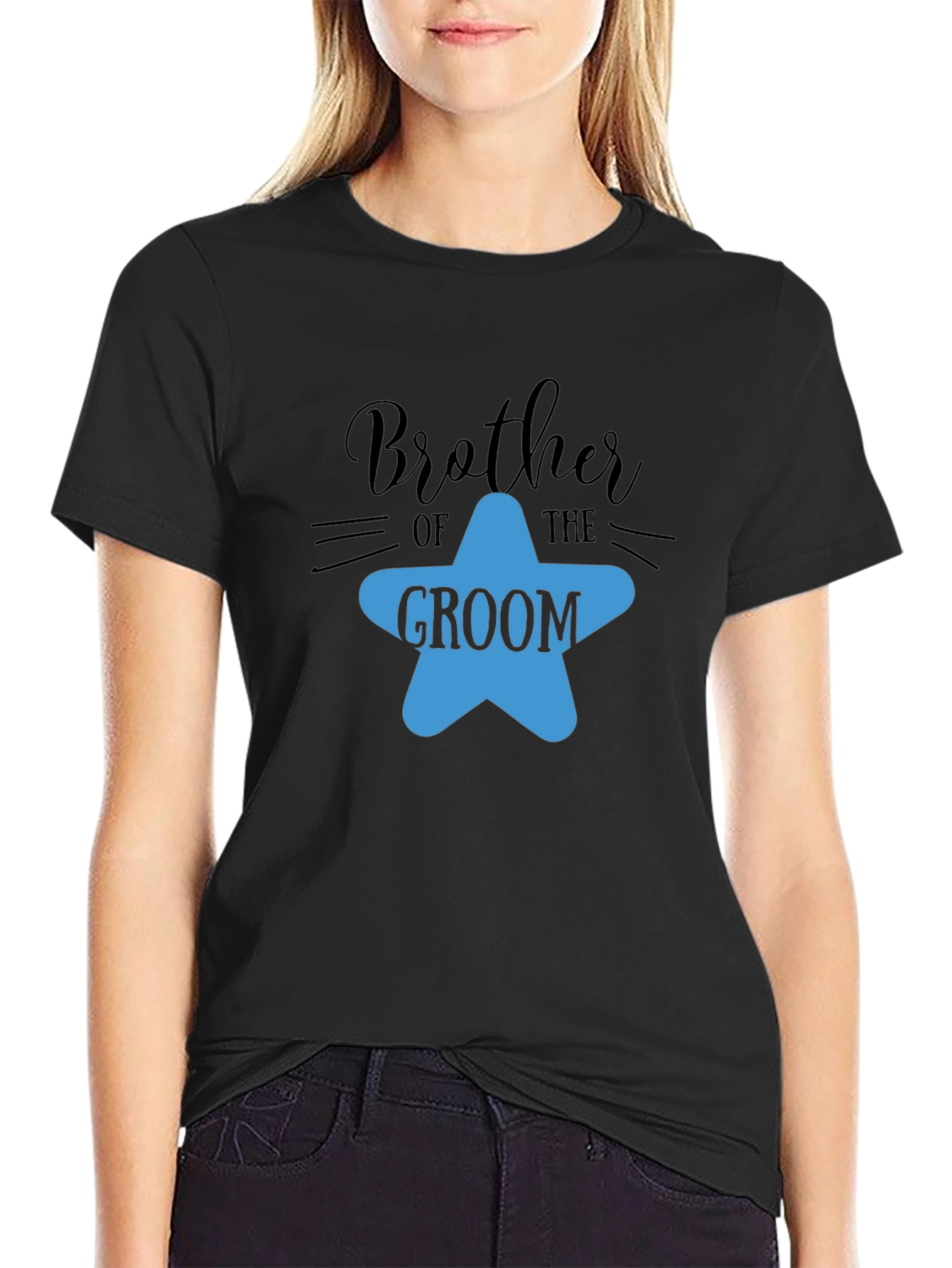 Brother of the Groom T-Shirt - Star Design - 2