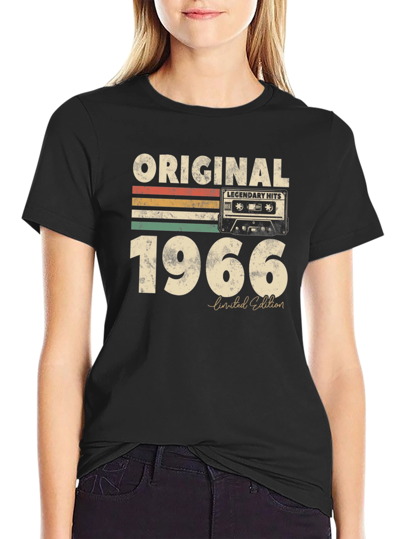 Black Original 1966 Legendary Hits T-Shirt view 2