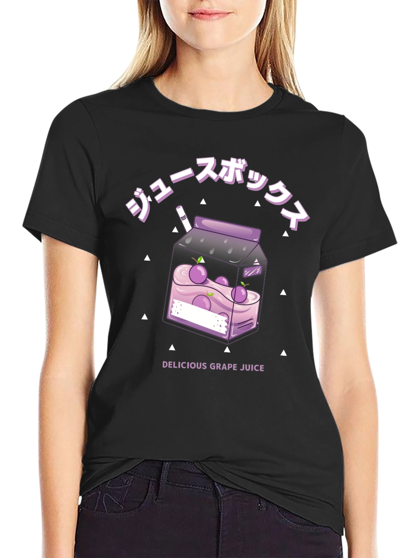Black Grape Juice Box Graphic Tee - Delicious & Stylish view 2