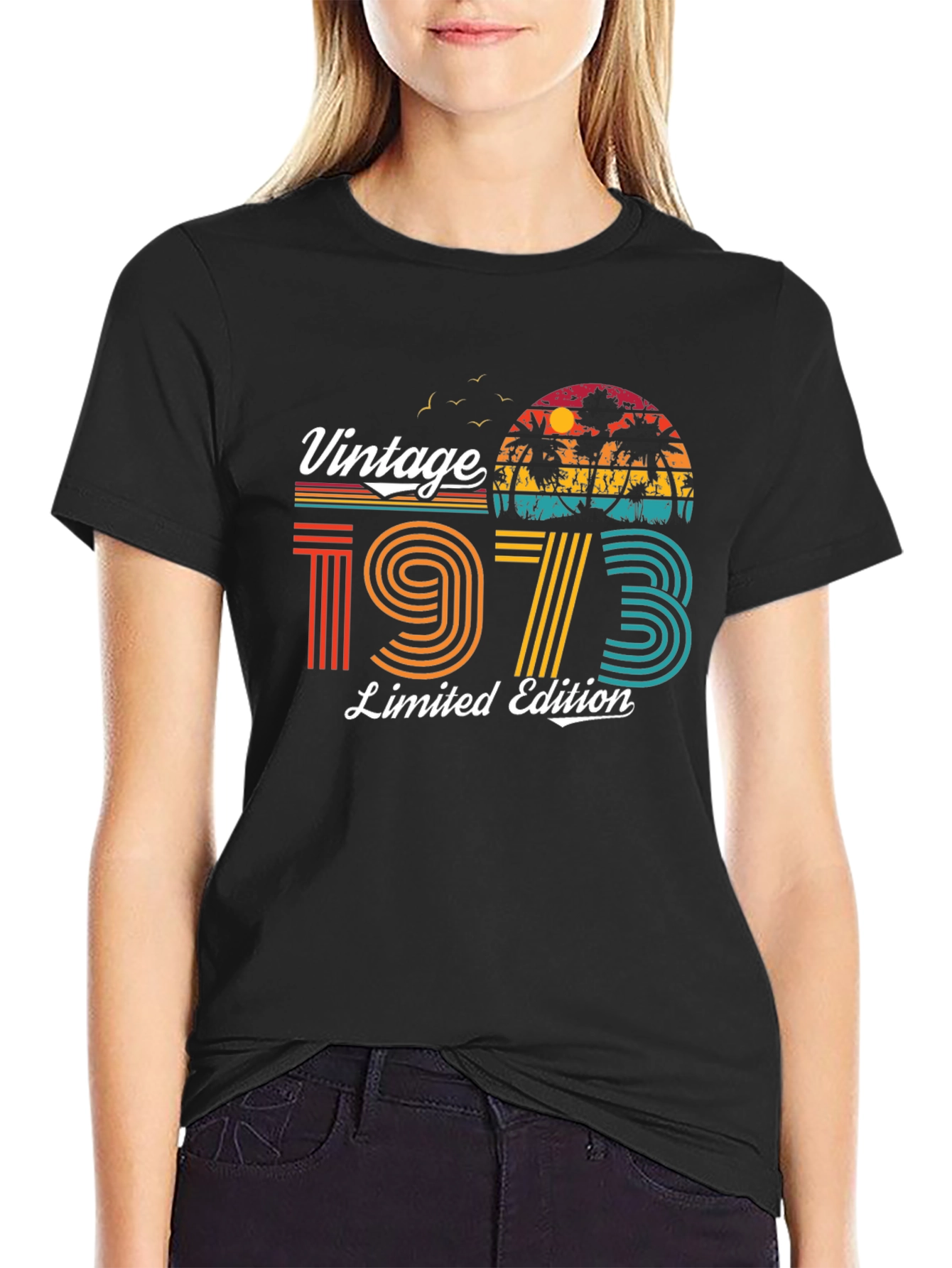 Black Vintage 1973 Limited Edition Graphic T-Shirt view 2