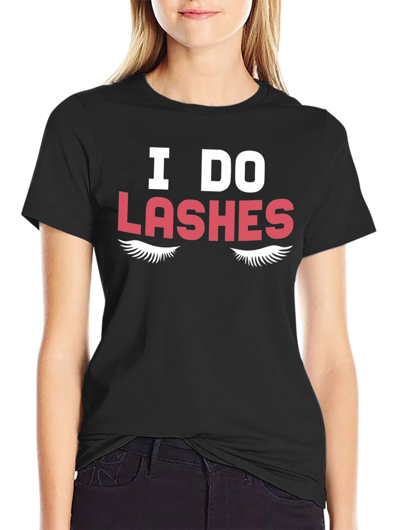 Black I Do Lashes Graphic Tee - Unisex view 2