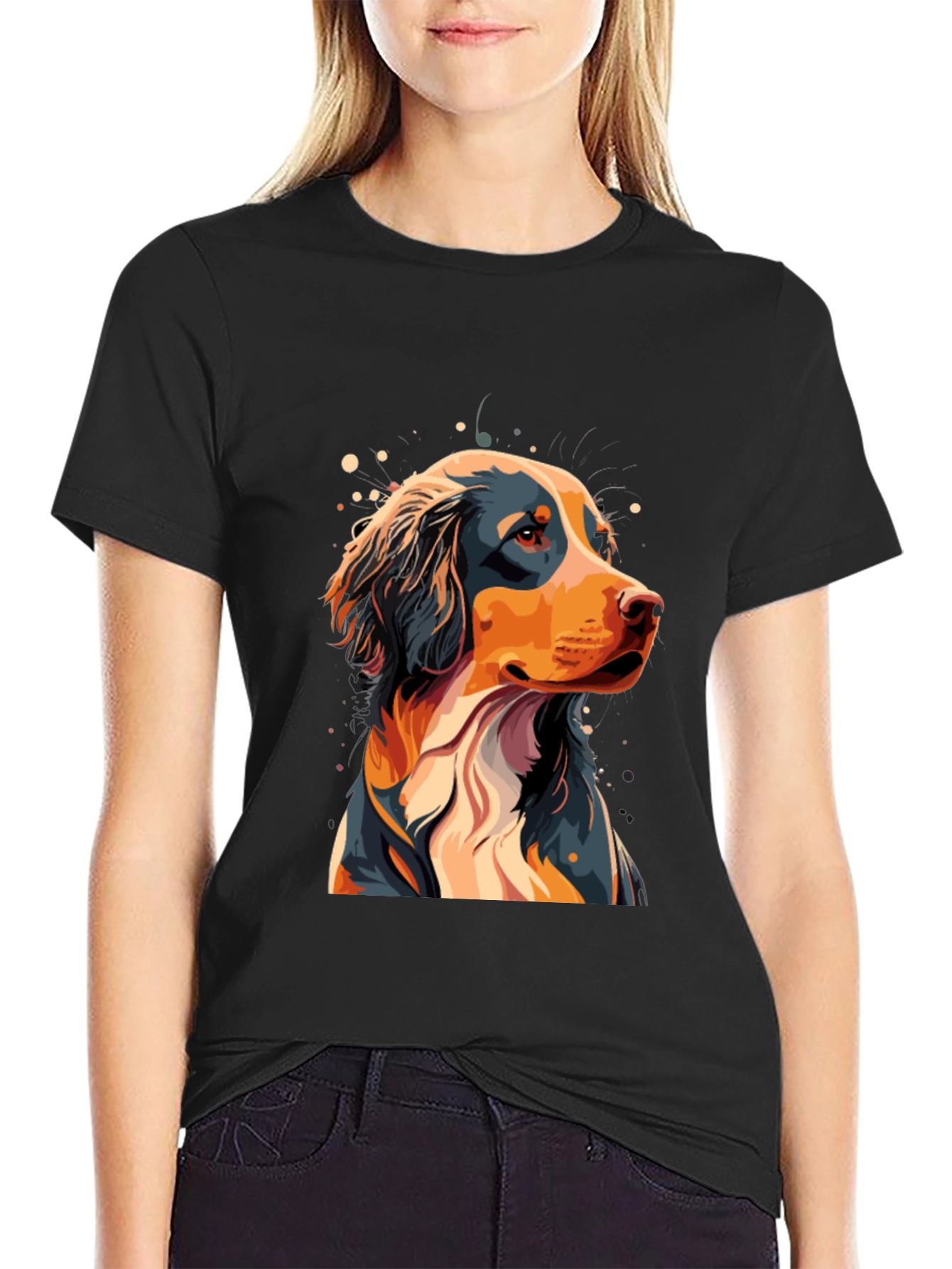 Black Dog Graphic Tee - Black T-Shirt view 2
