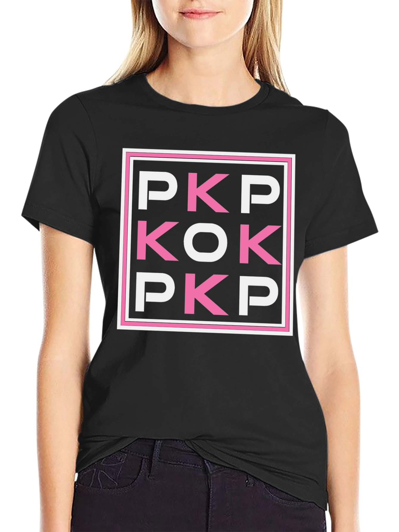 Black PKP KOK PKP Graphic Tee - Black Cotton T-Shirt view 2