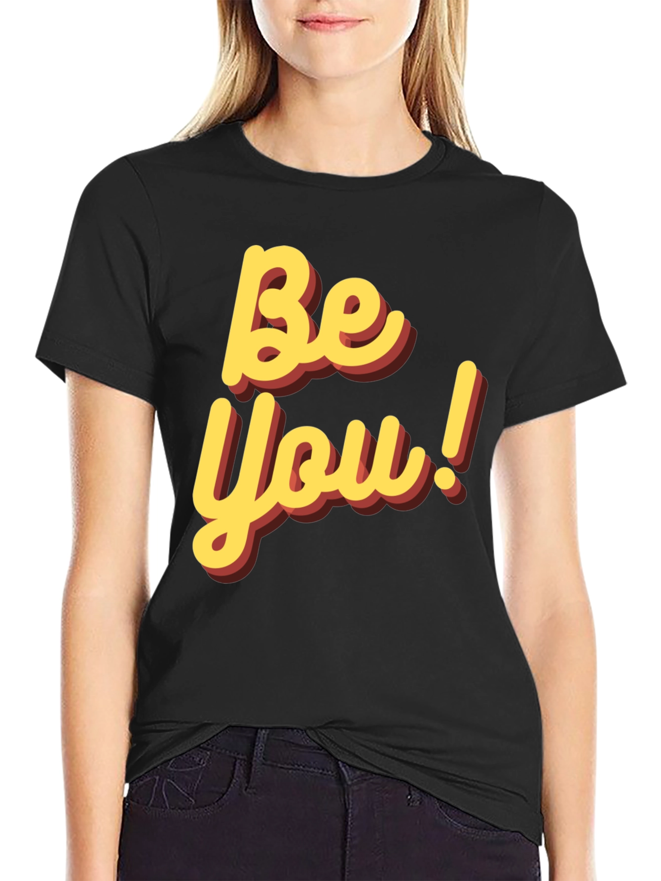 Black Be You! Graphic Tee - Casual Wear view 2