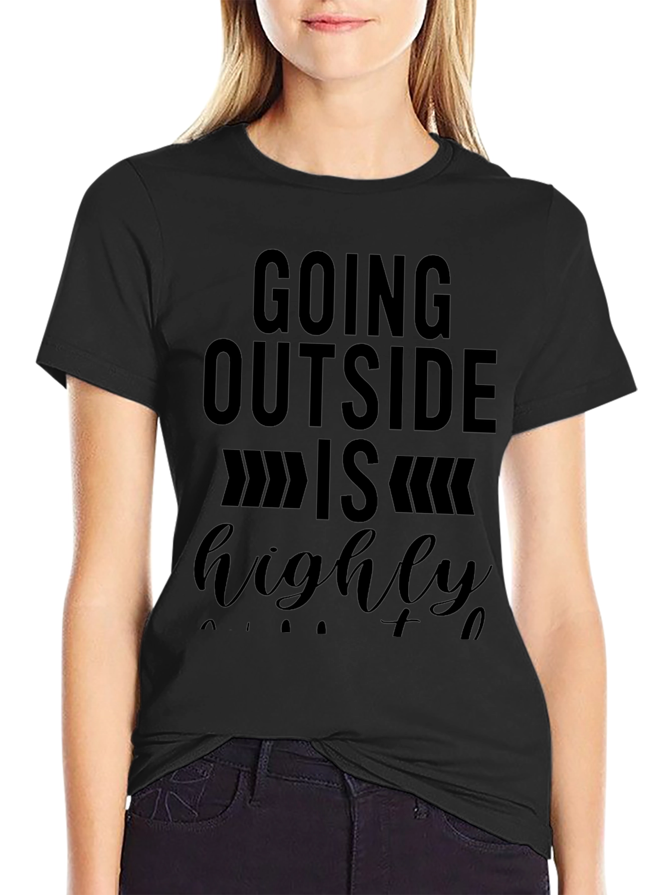 Funny Introvert Graphic Tee - Highly Suggested to Avoid People - 2