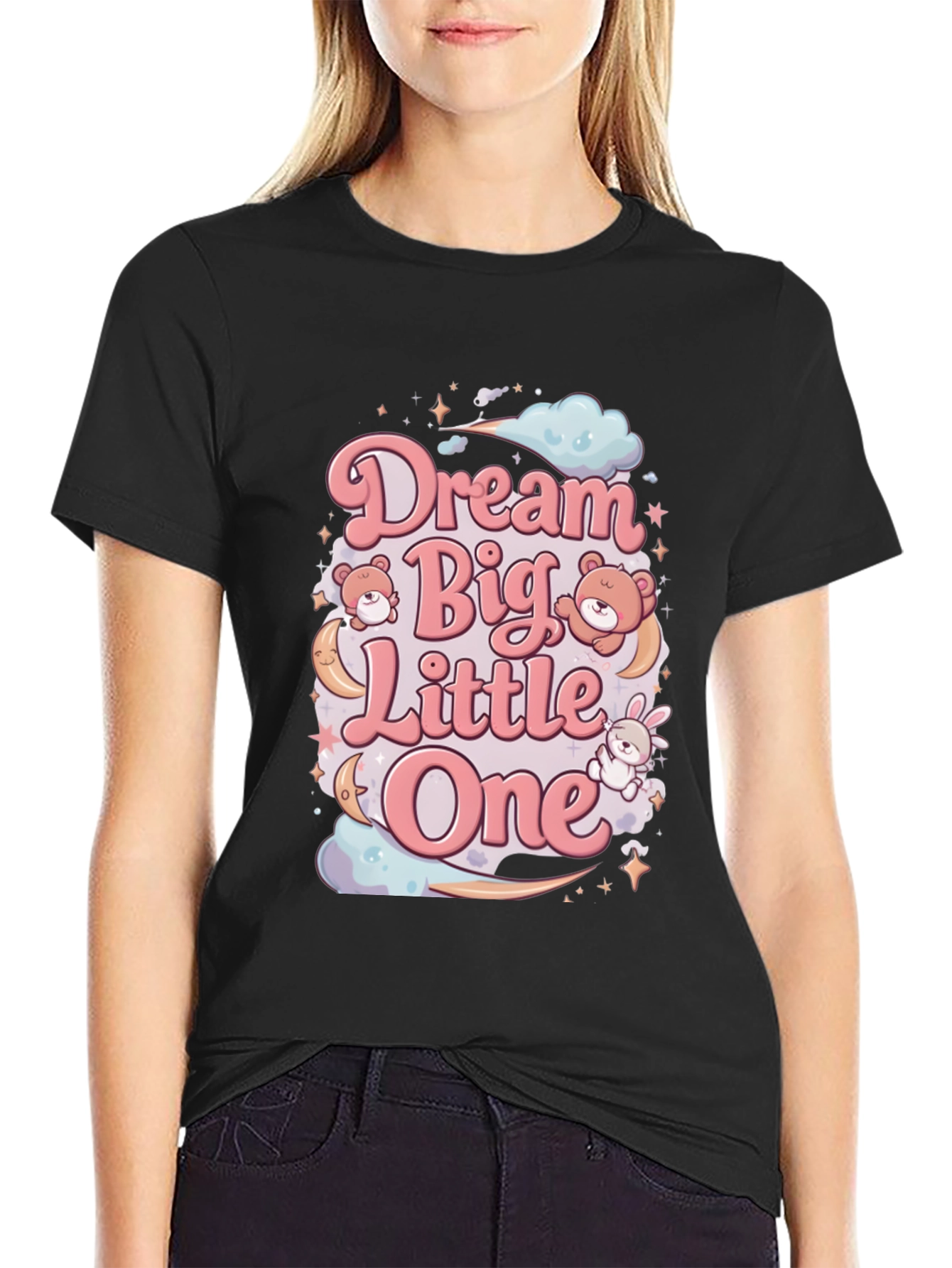 Black Dream Big Little One Graphic Tee view 2