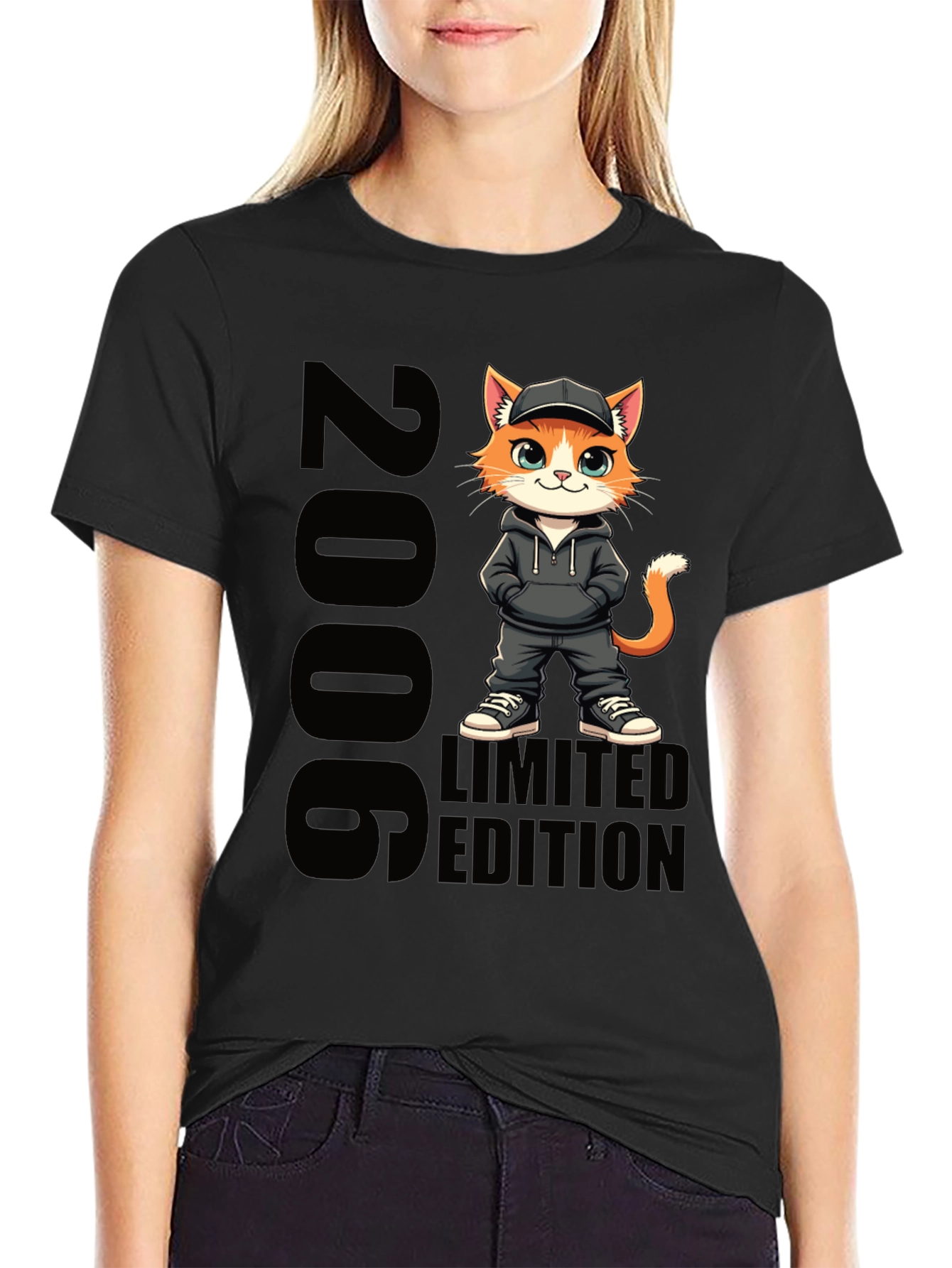 Black 2006 Limited Edition Cat T-Shirt view 2