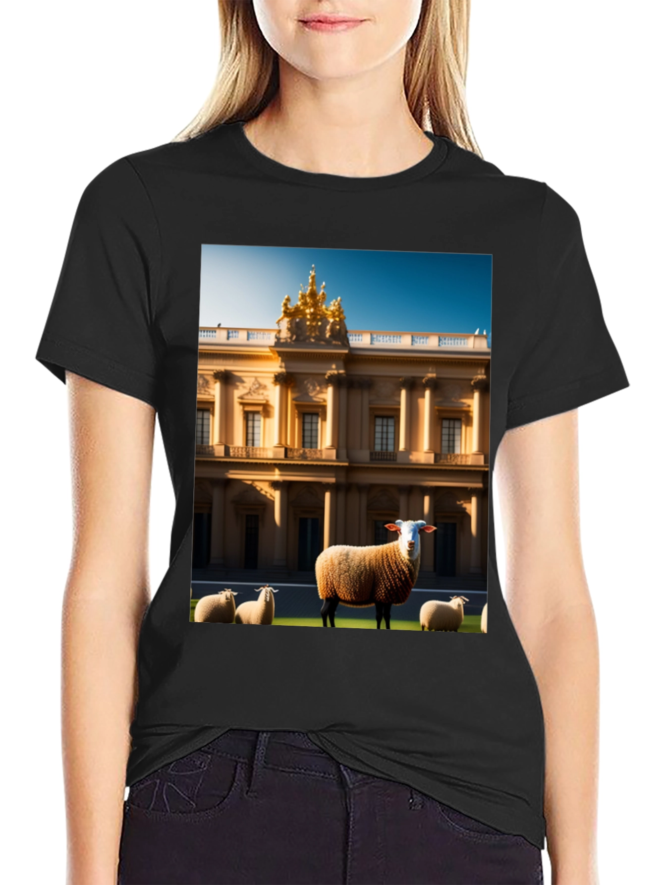 Black Sheep and Mansion Graphic Tee view 2