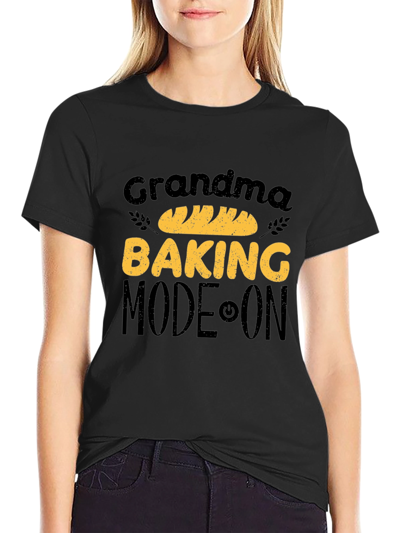Black Grandma Baking Mode On T-Shirt view 2