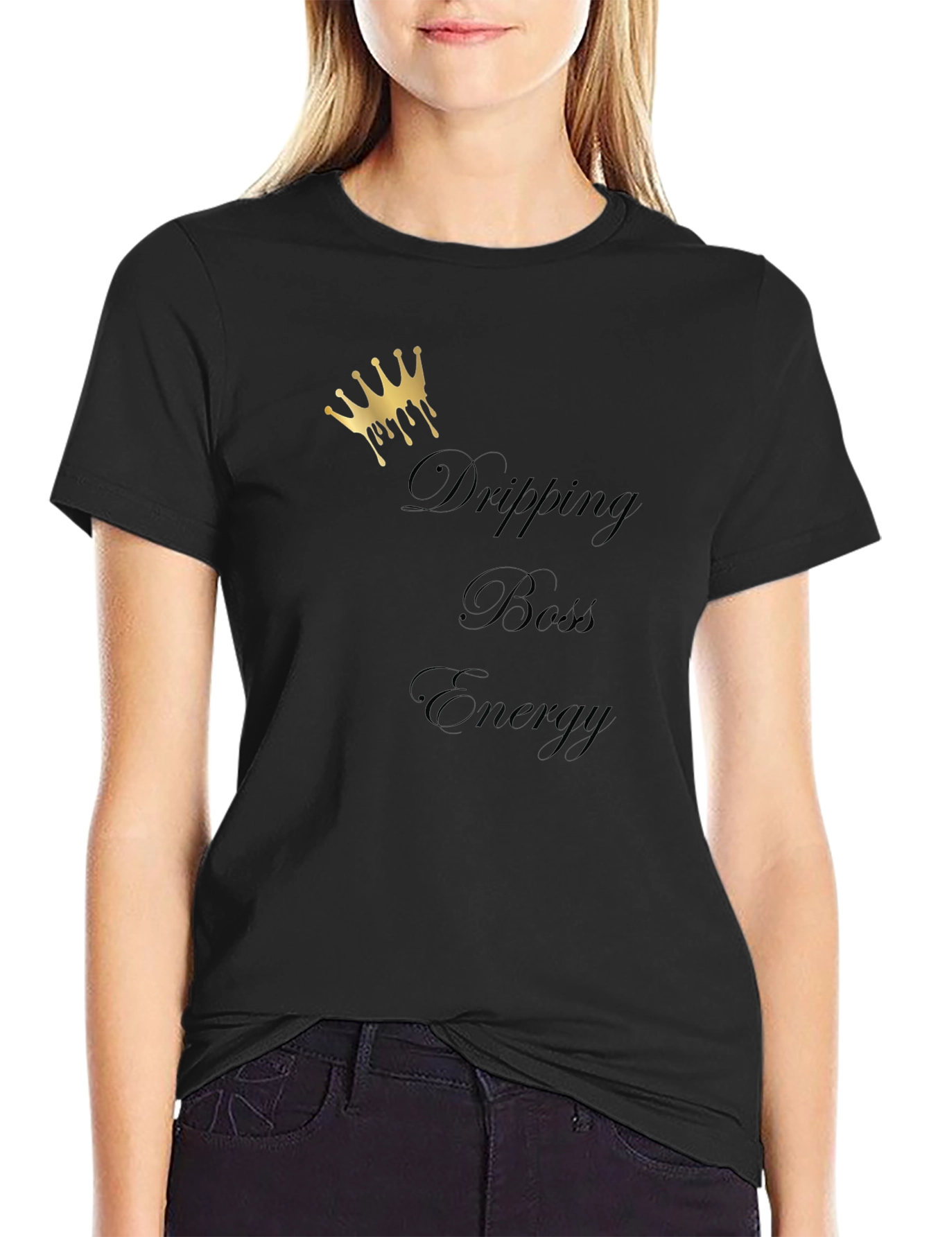 Black Dripping Boss Energy Black T-Shirt view 2