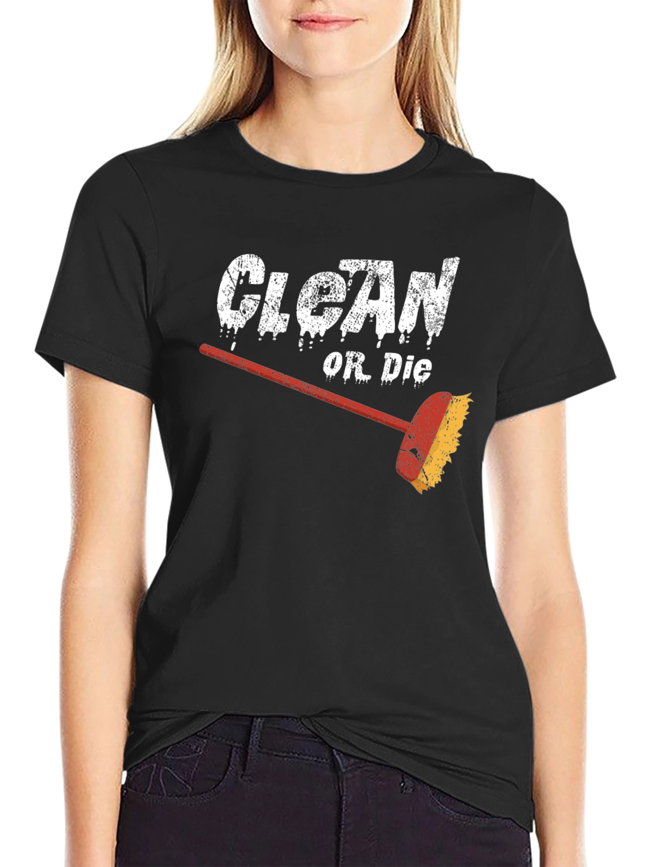 Black Clean or Die Graphic Tee view 2