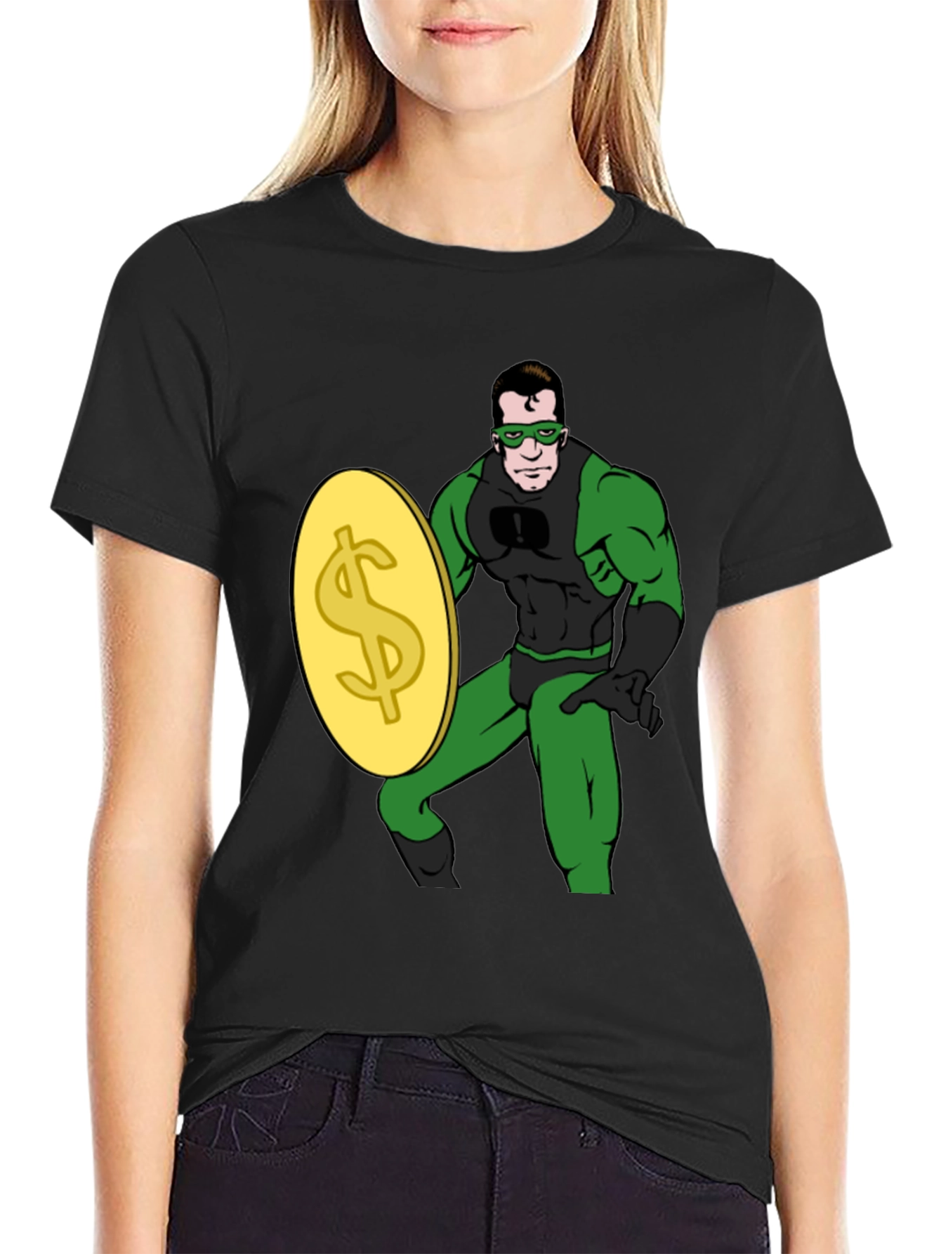 Black Dollar Defender T-Shirt view 2