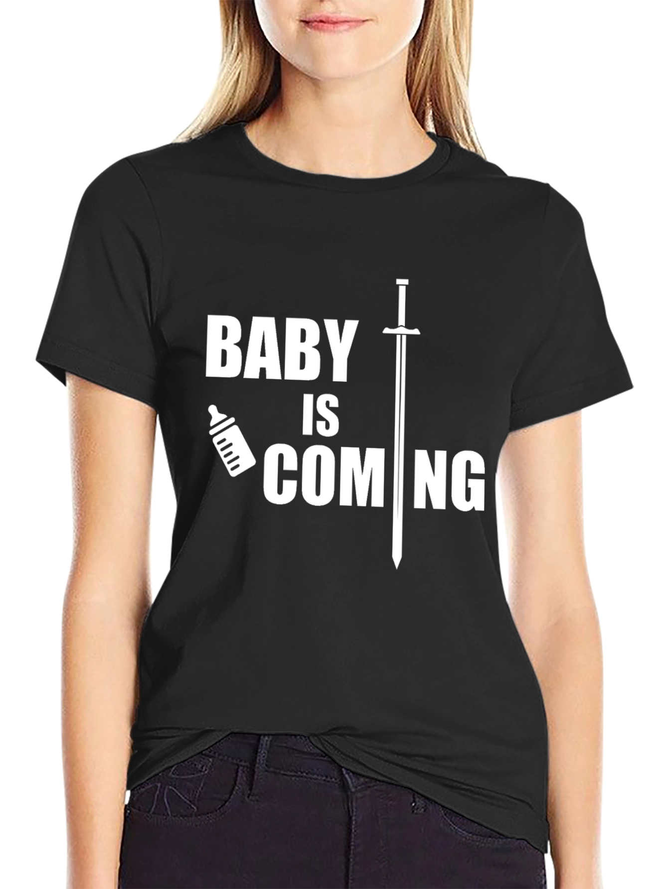 Black Baby Is Coming - Novelty T-Shirt view 2