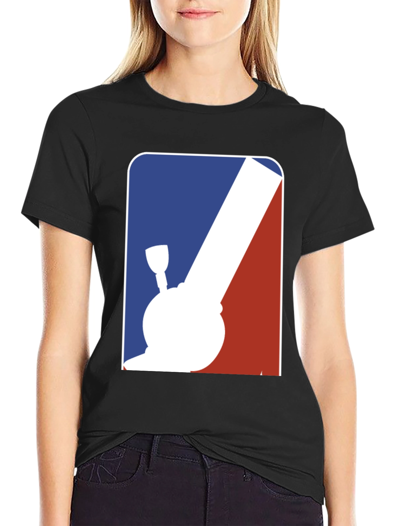 Black Novelty Bong Graphic Tee - Cool & Edgy T-Shirt view 2