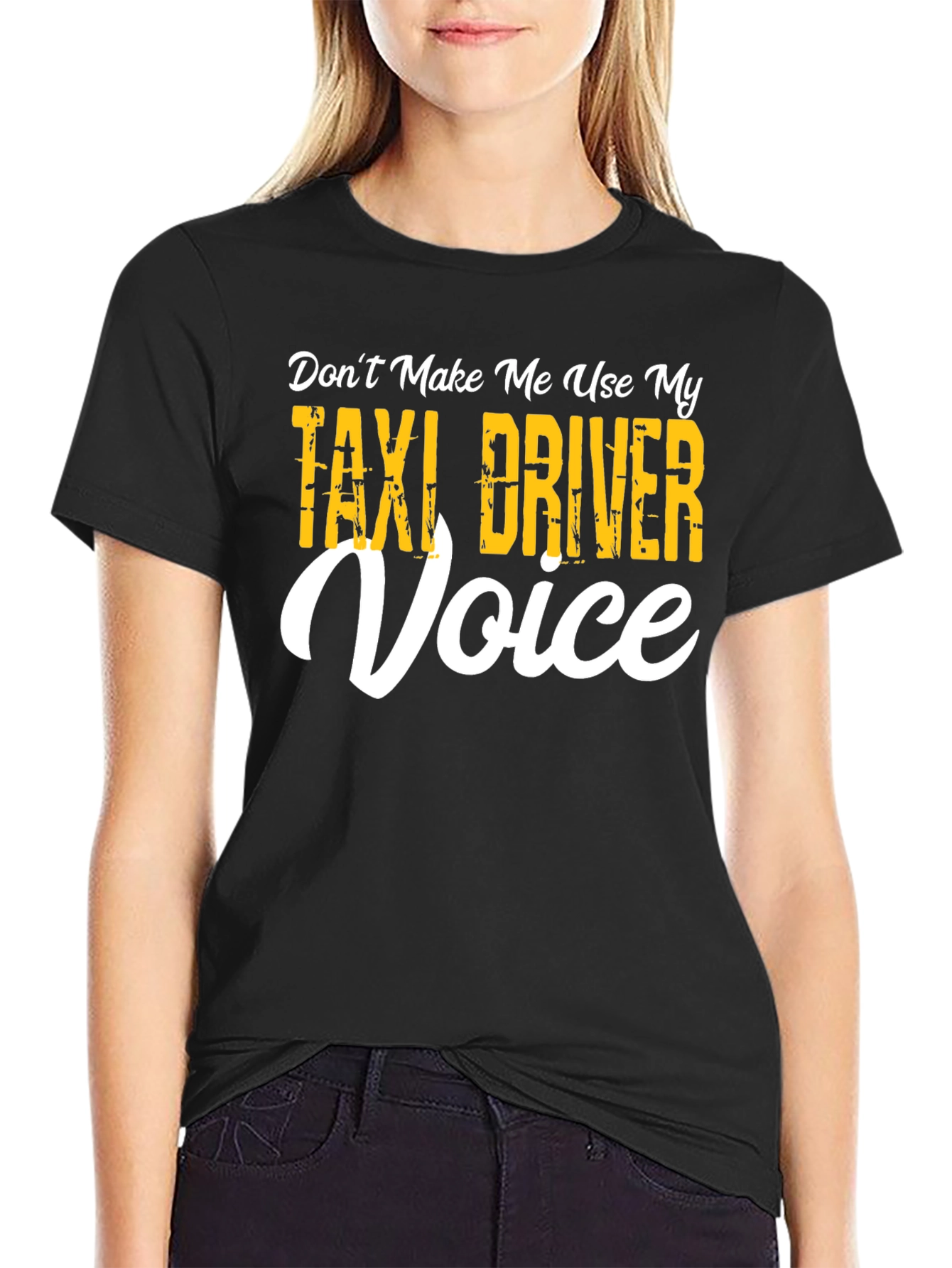 Black Taxi Driver Voice T-Shirt view 2