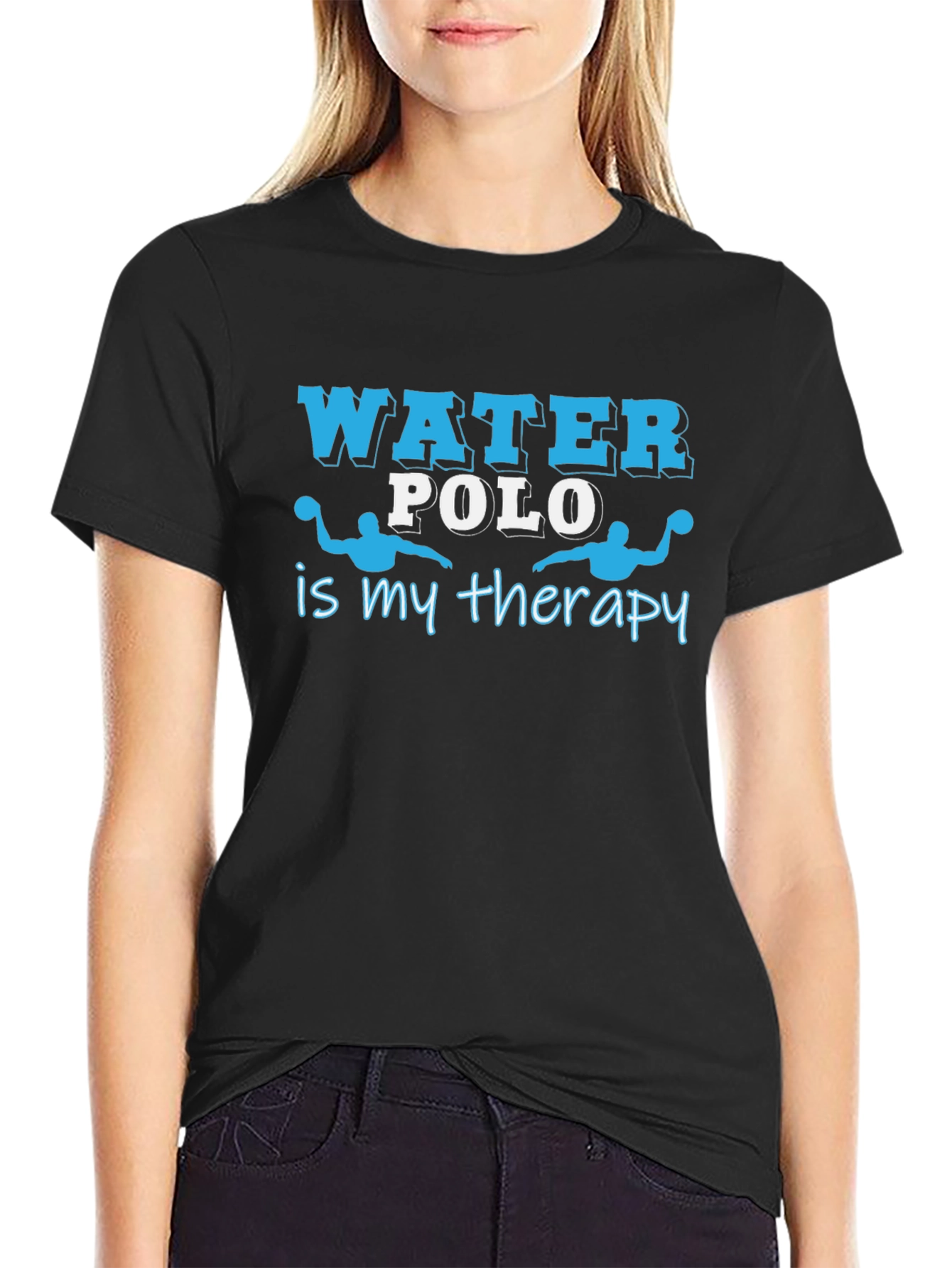 Black Water Polo Therapy T-Shirt view 2