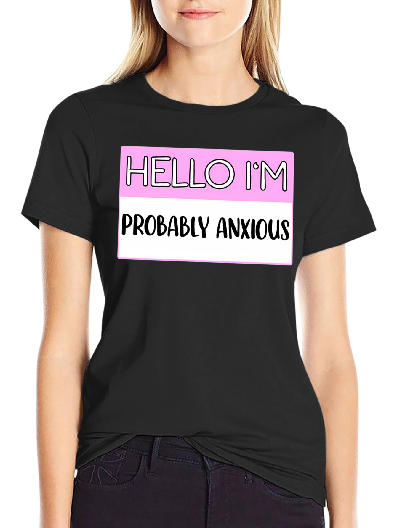 Black Anxious Introvert Graphic Tee - Express Yourself! view 2