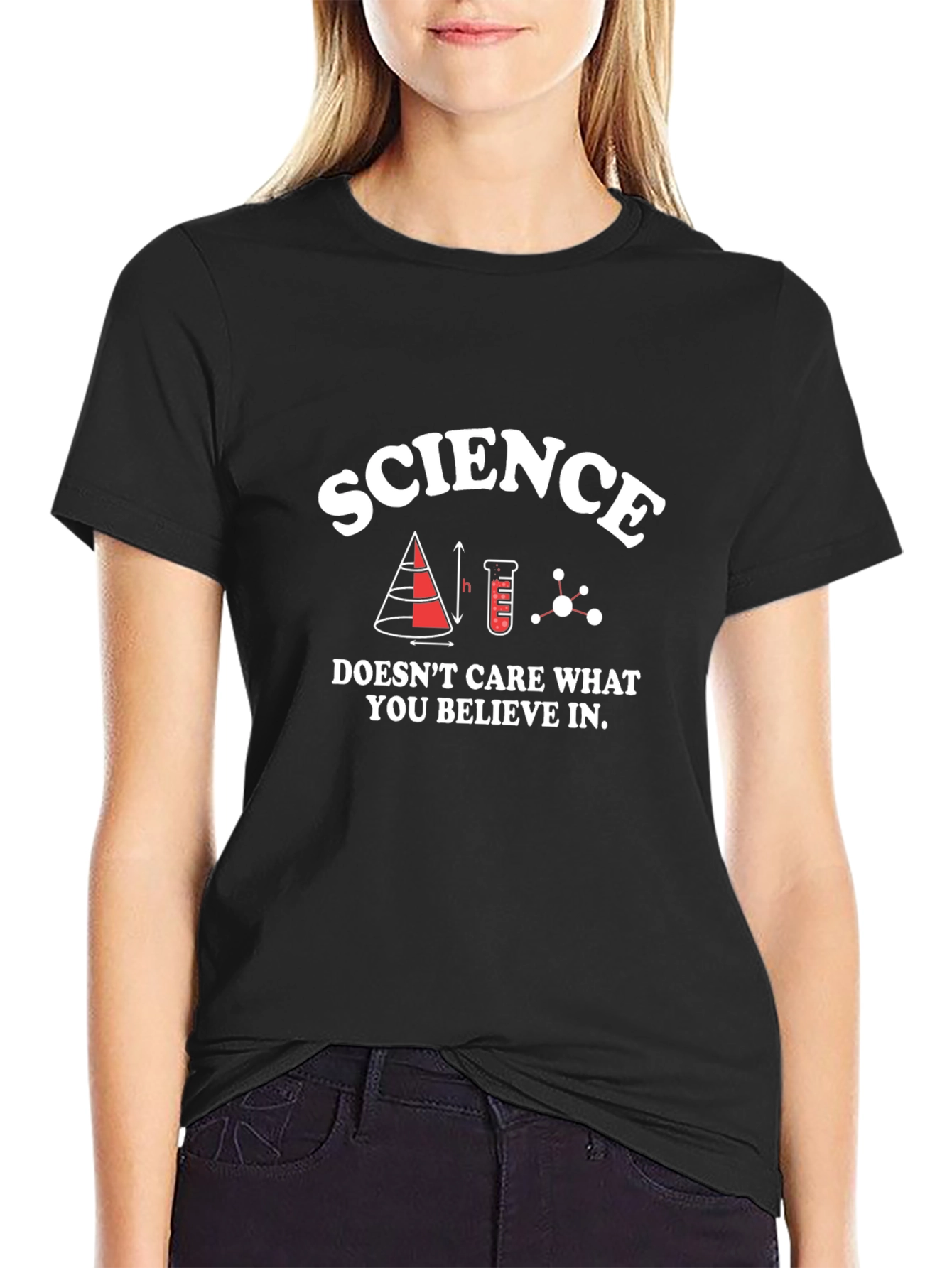 Black Science T-Shirt - Doesn't Care What You Believe view 2
