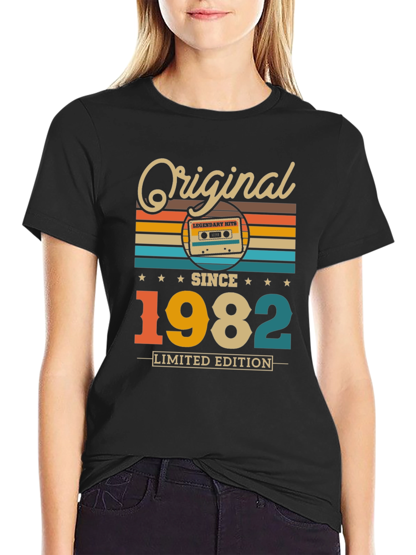 Black Original 1982 Limited Edition Graphic Tee view 2