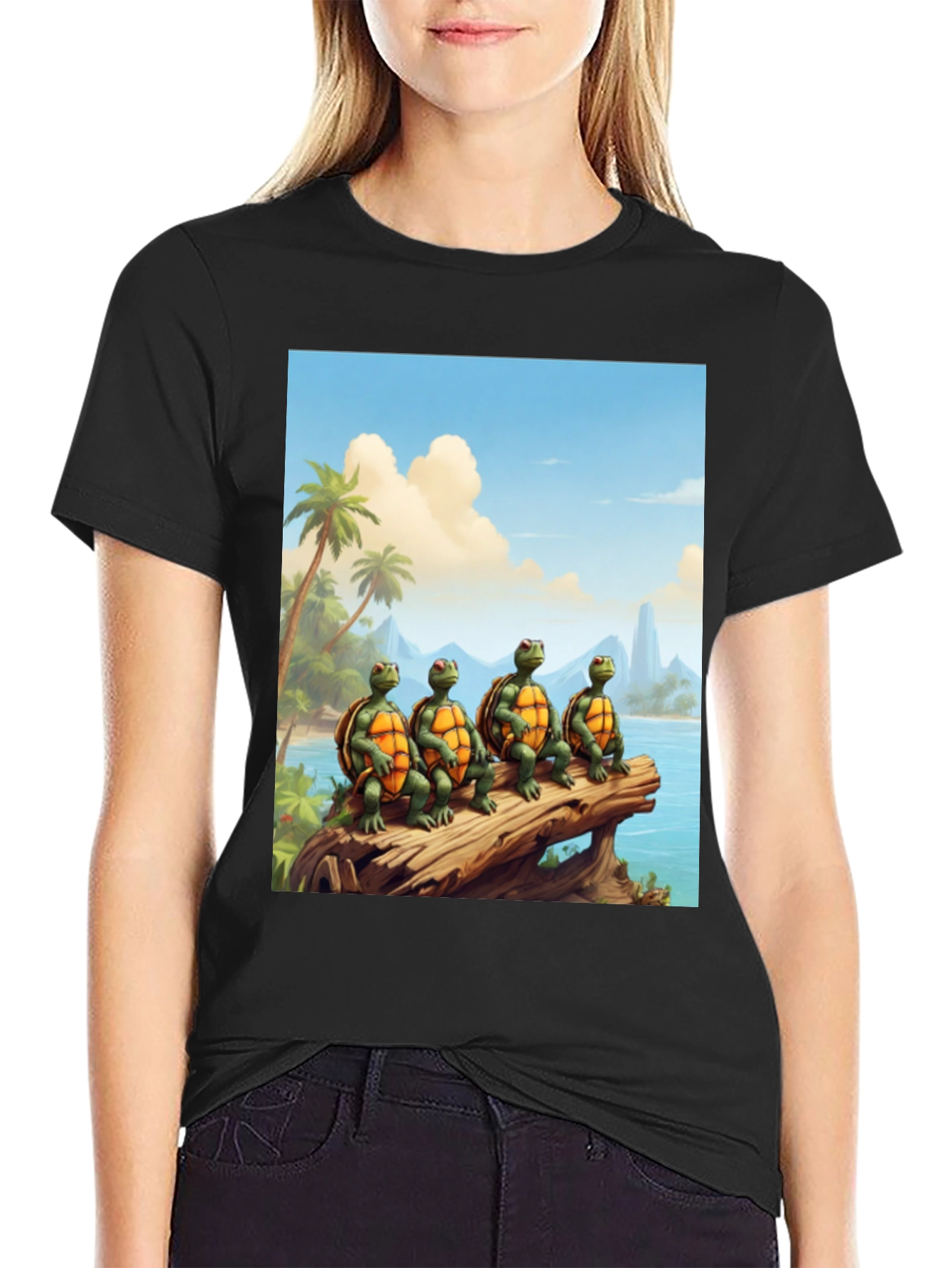 Black Turtle Beach T-Shirt view 2