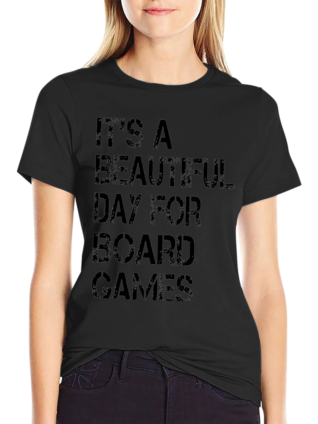 Black Board Game T-Shirt - It's A Beautiful Day view 2