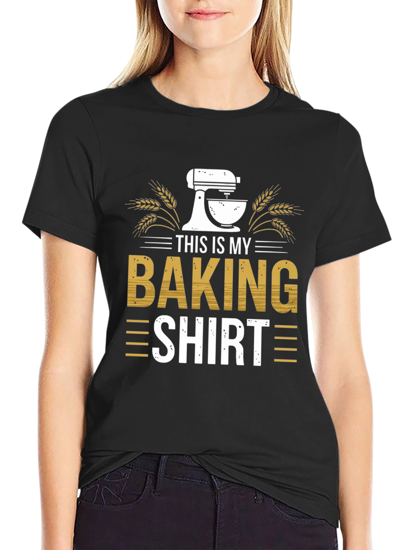 Black This Is My Baking Shirt - Funny Baker T-Shirt view 2