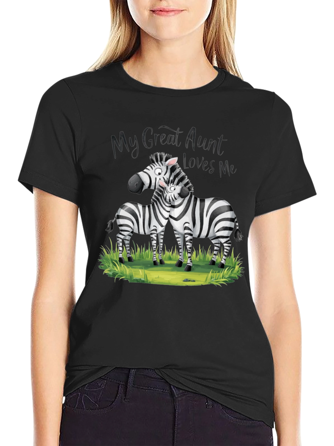 Black Zebra 'My Great Aunt Loves Me' Graphic Tee view 2