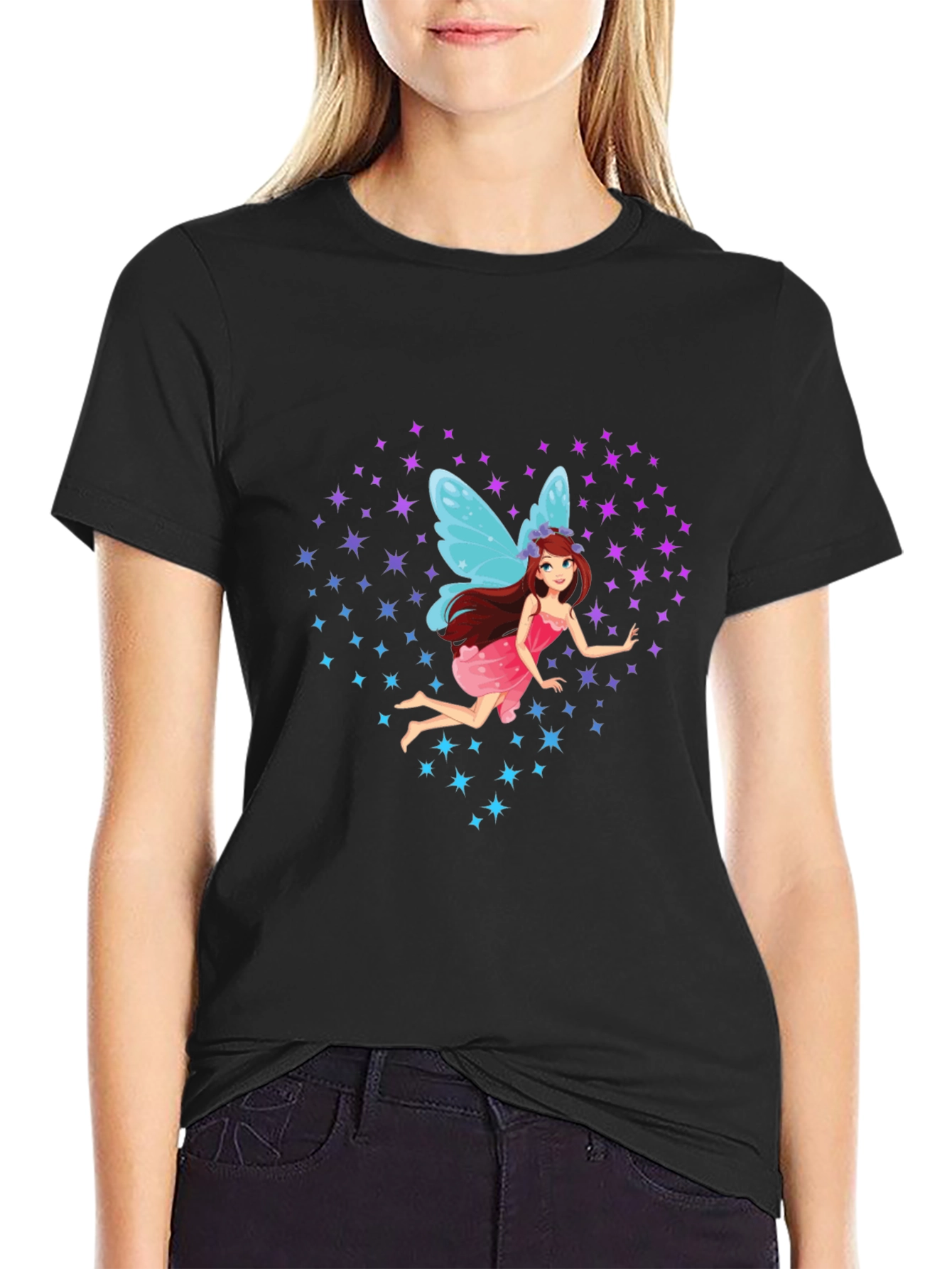 Black Fairy Stars Graphic Tee view 2