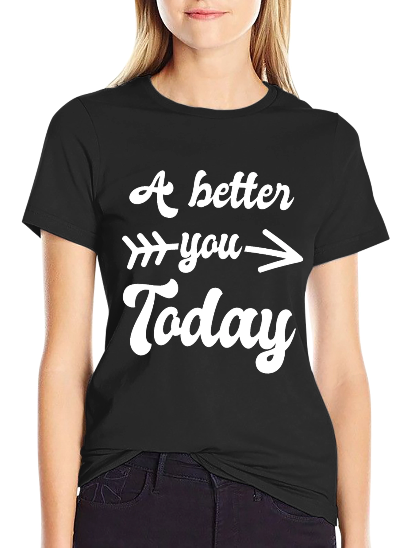 Black A Better You Today Graphic Tee view 2