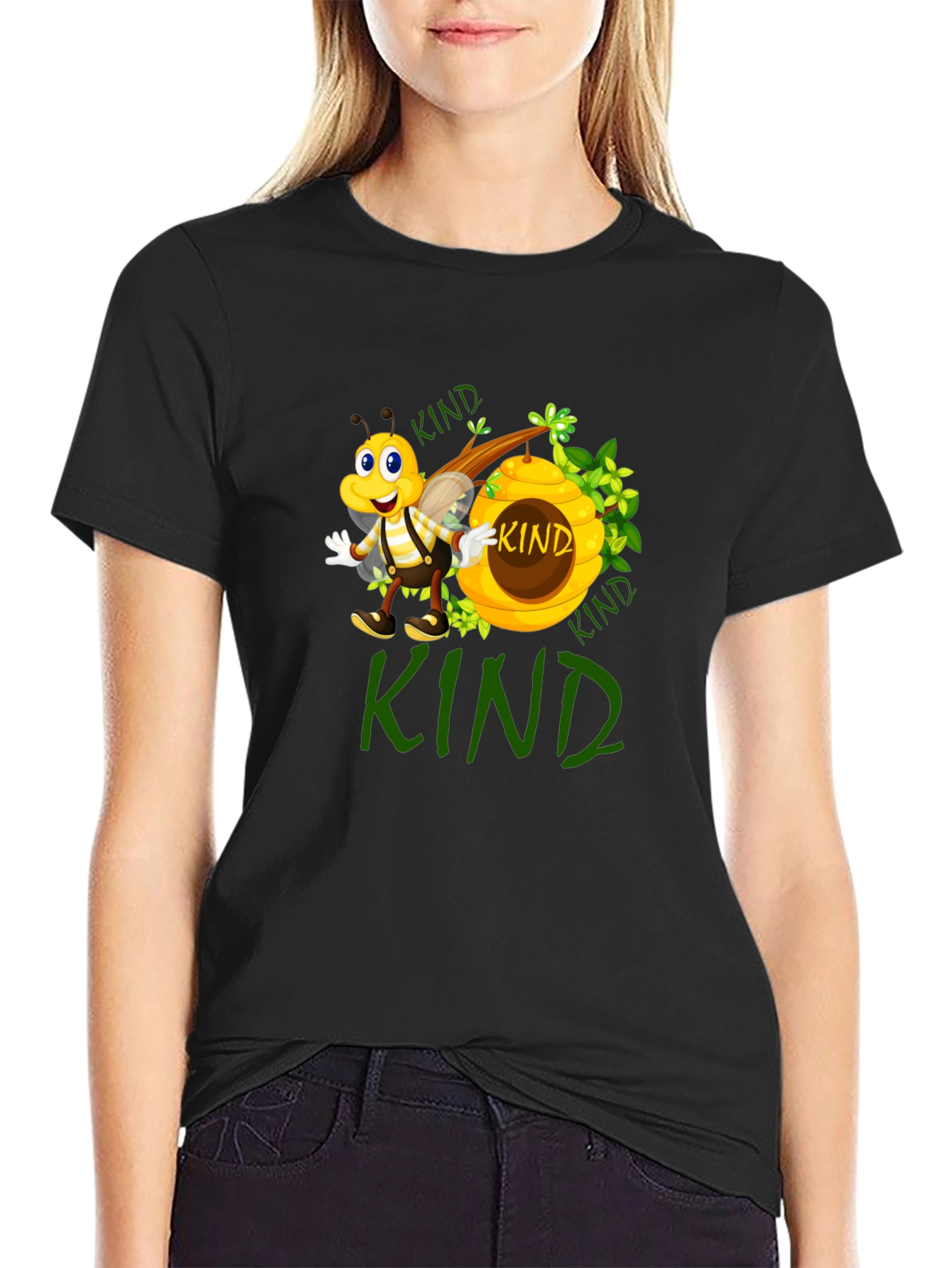 Black Bee Kind T-Shirt view 2